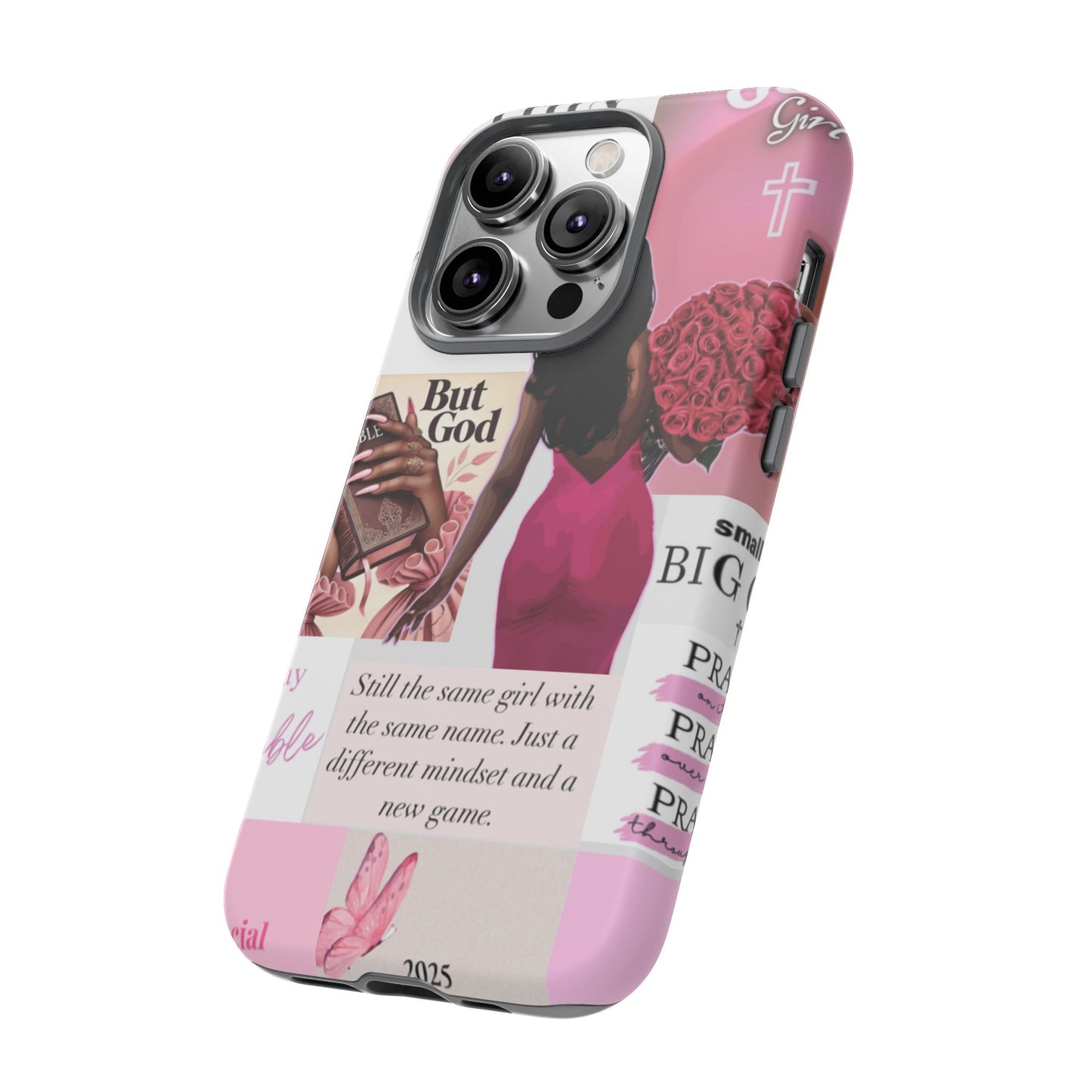 Same girl new game glow up with God phone case