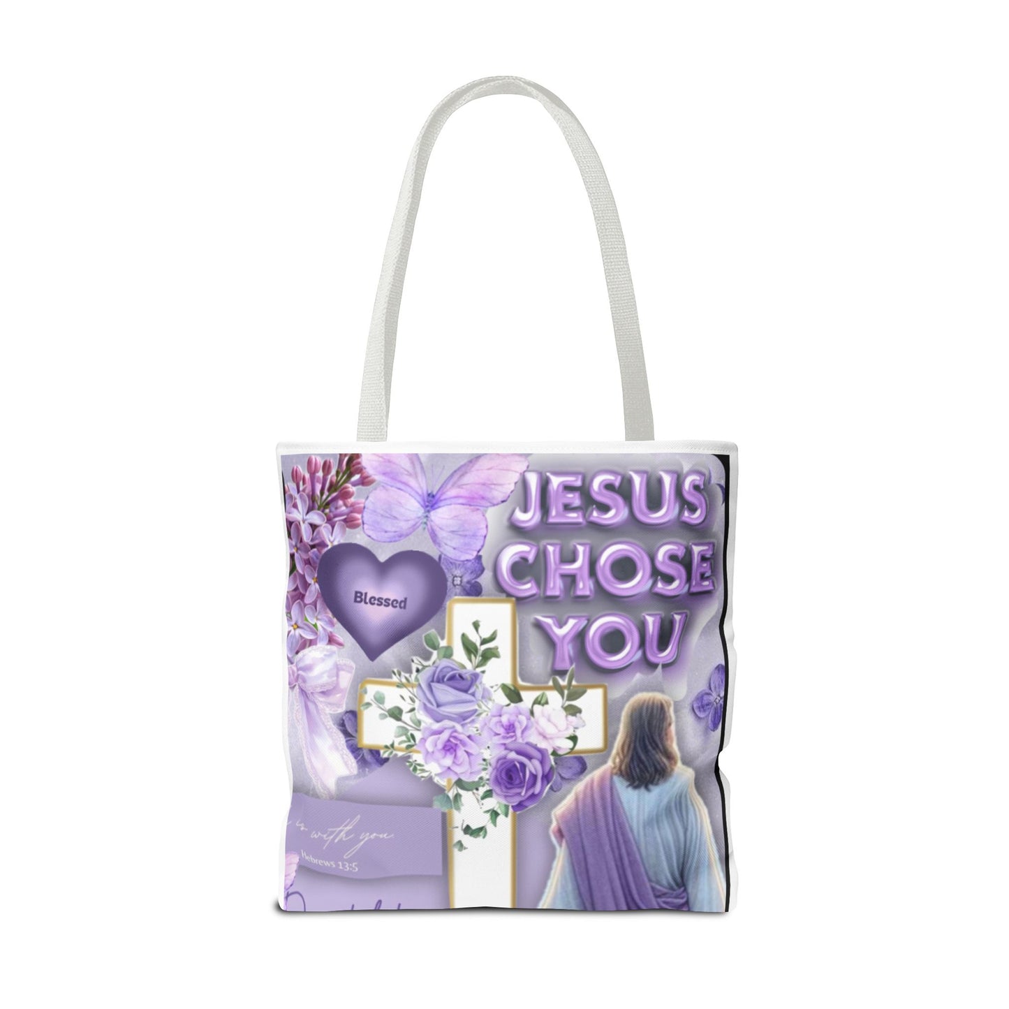 Faith-Inspired Tote Bag - "Jesus Chose You"