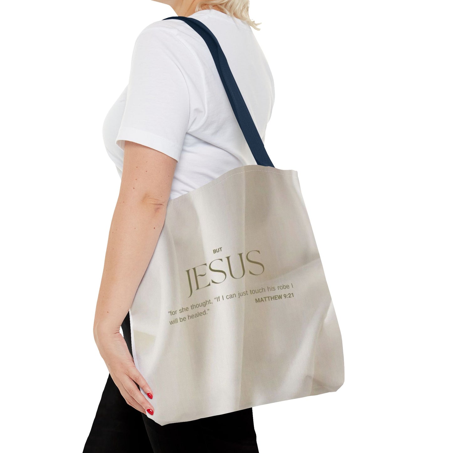 But Jesus healing scripture Tote Bag