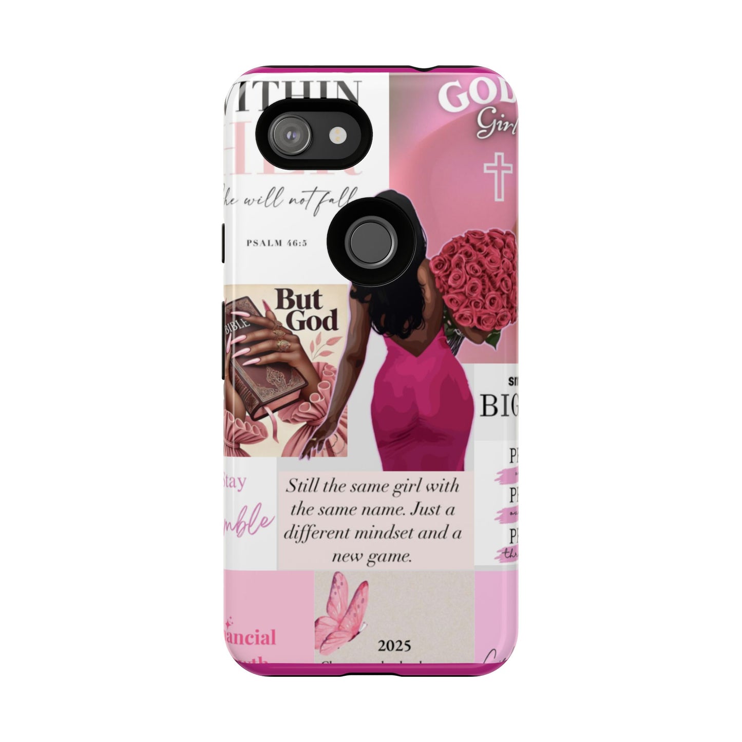 Same girl new game glow up with God phone case