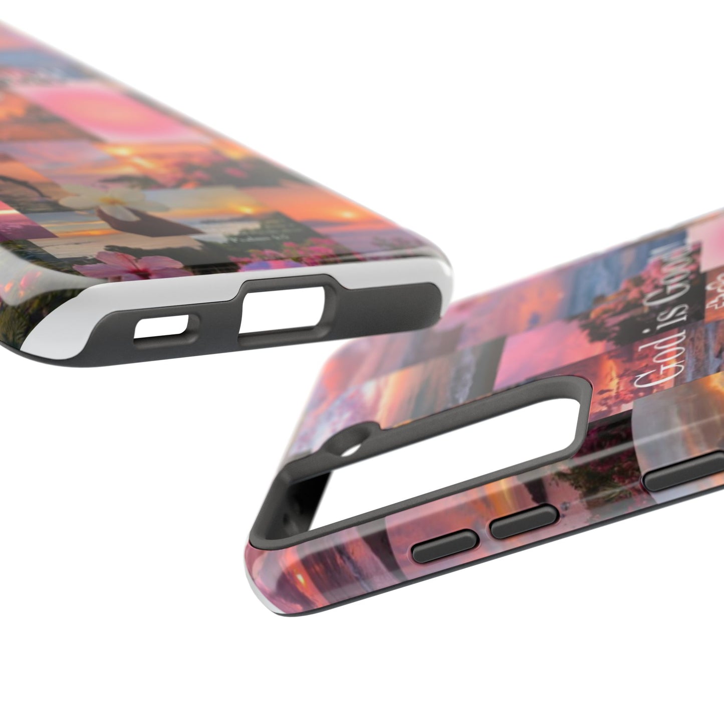 God is good phone case, peace, praise, and tropical faith