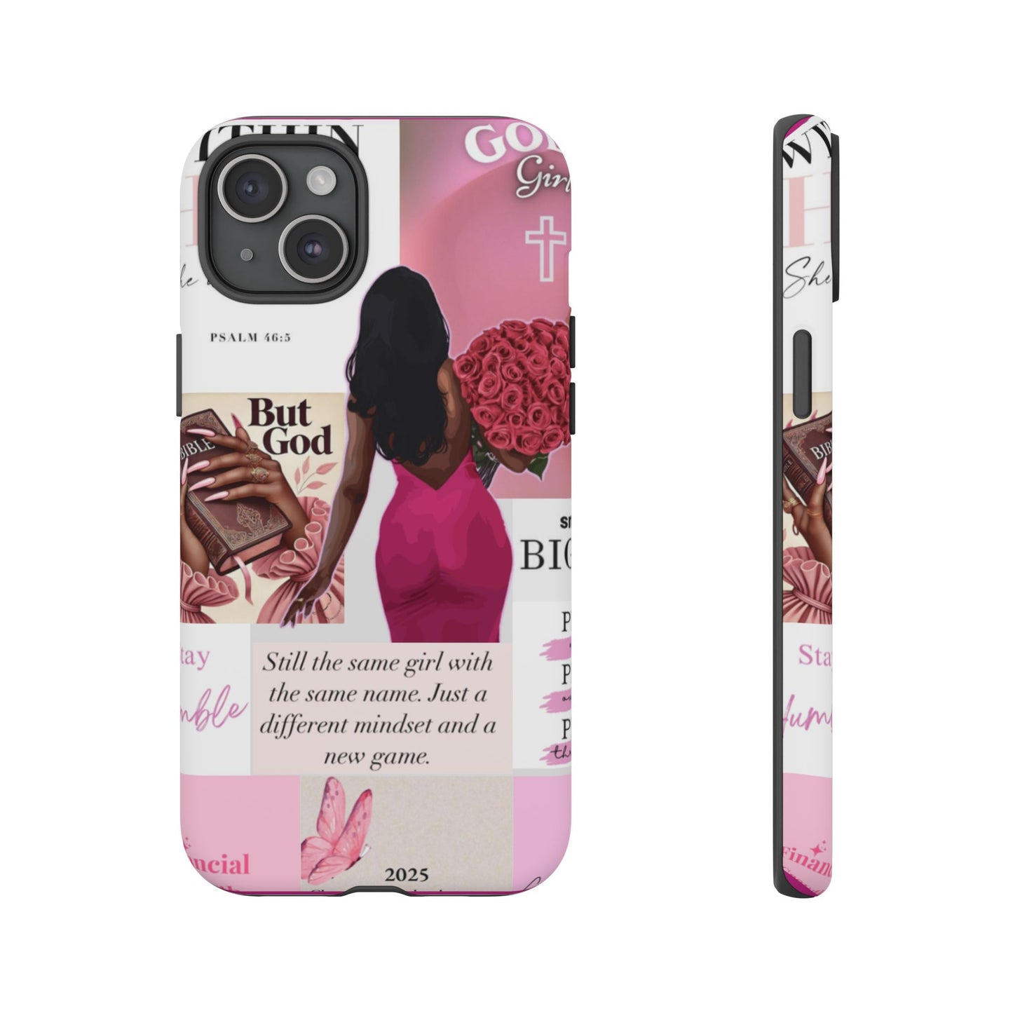 Same girl new game glow up with God phone case