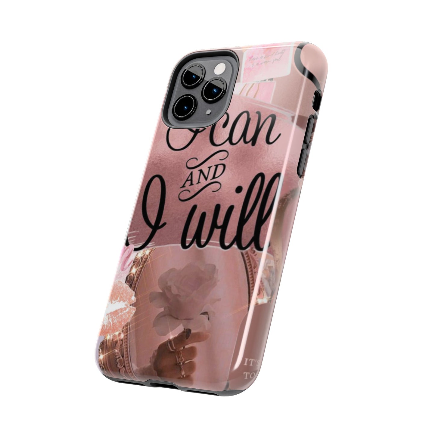 I can and I will  phone case faith, focus, and fierceness