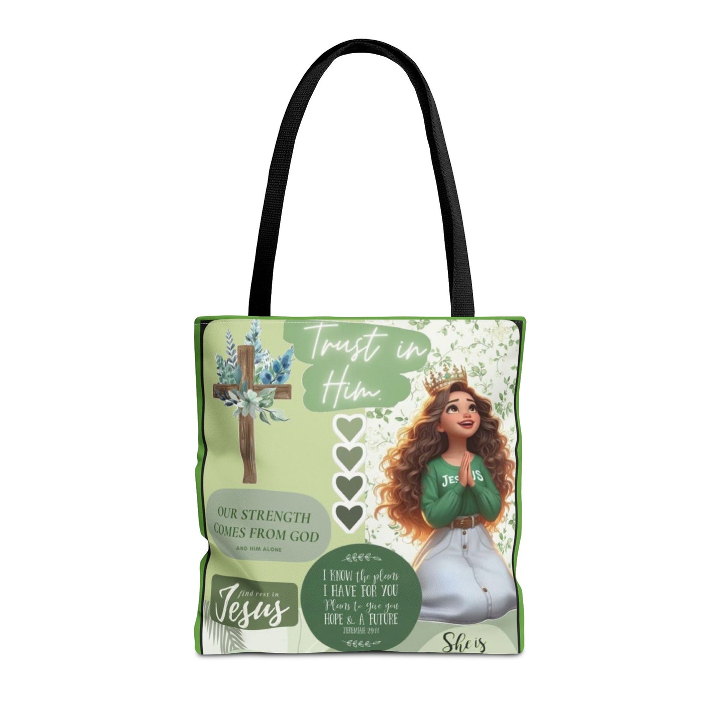 Inspirational Tote Bag - Trust in Him Design