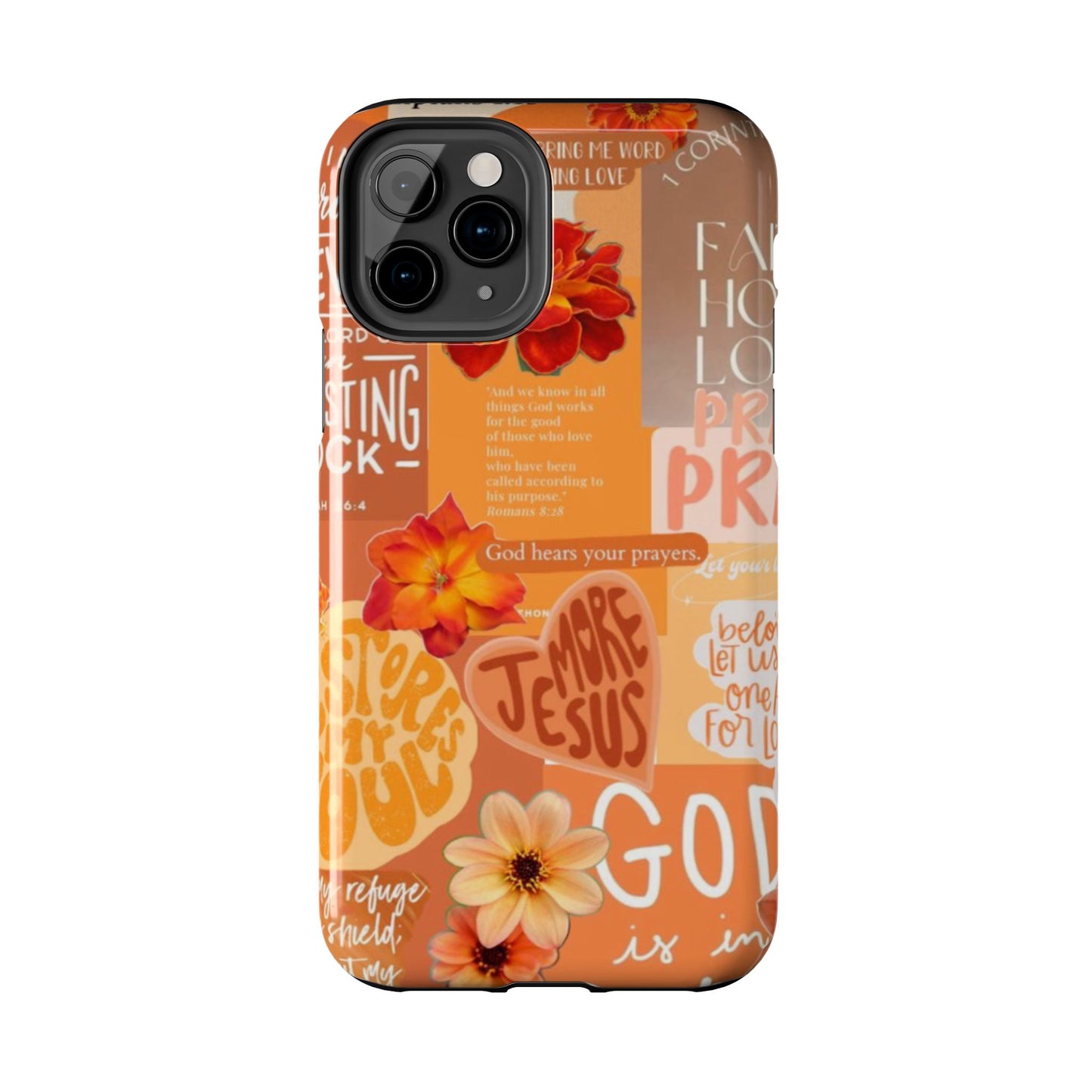 God is in control phone case, bright, bold and prayer filled