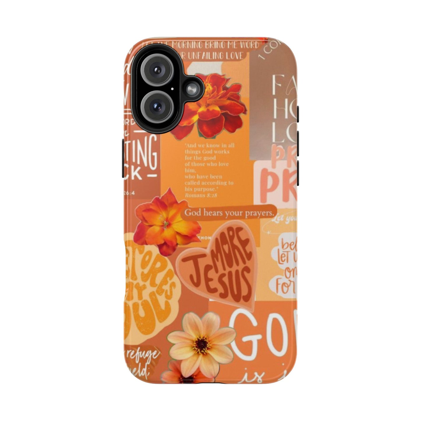 God is in control phone case, bright, bold and prayer filled