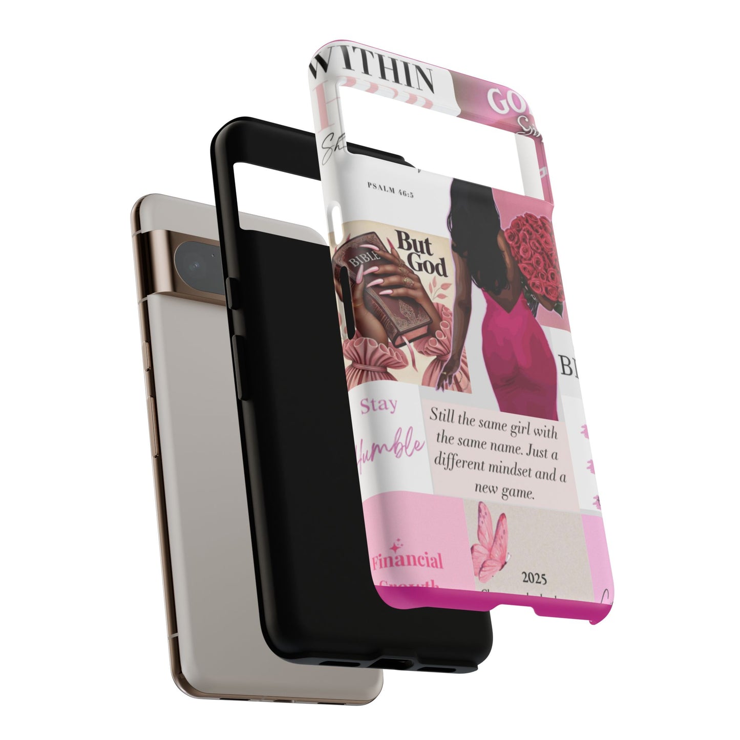 Same girl new game glow up with God phone case