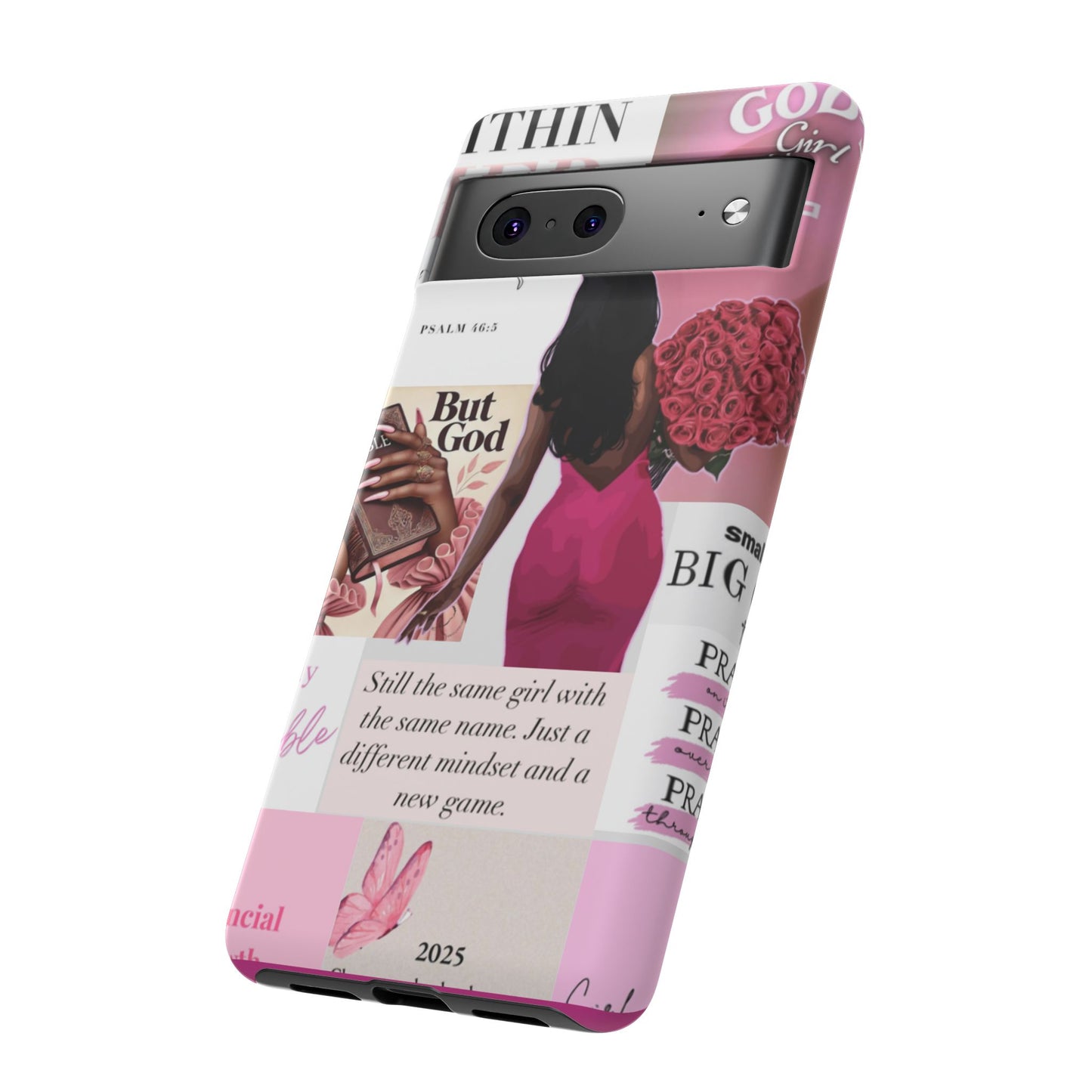 Same girl new game glow up with God phone case
