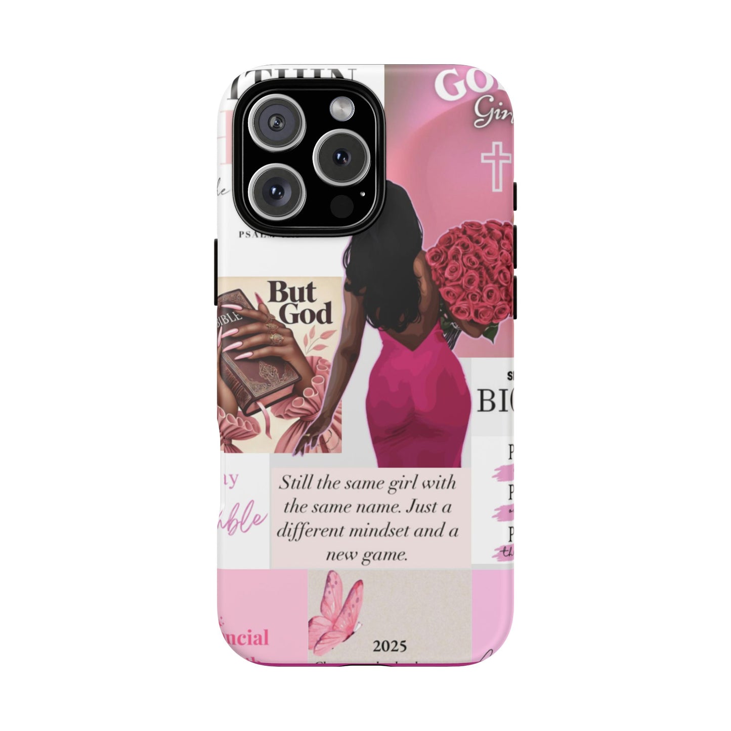 Same girl new game glow up with God phone case