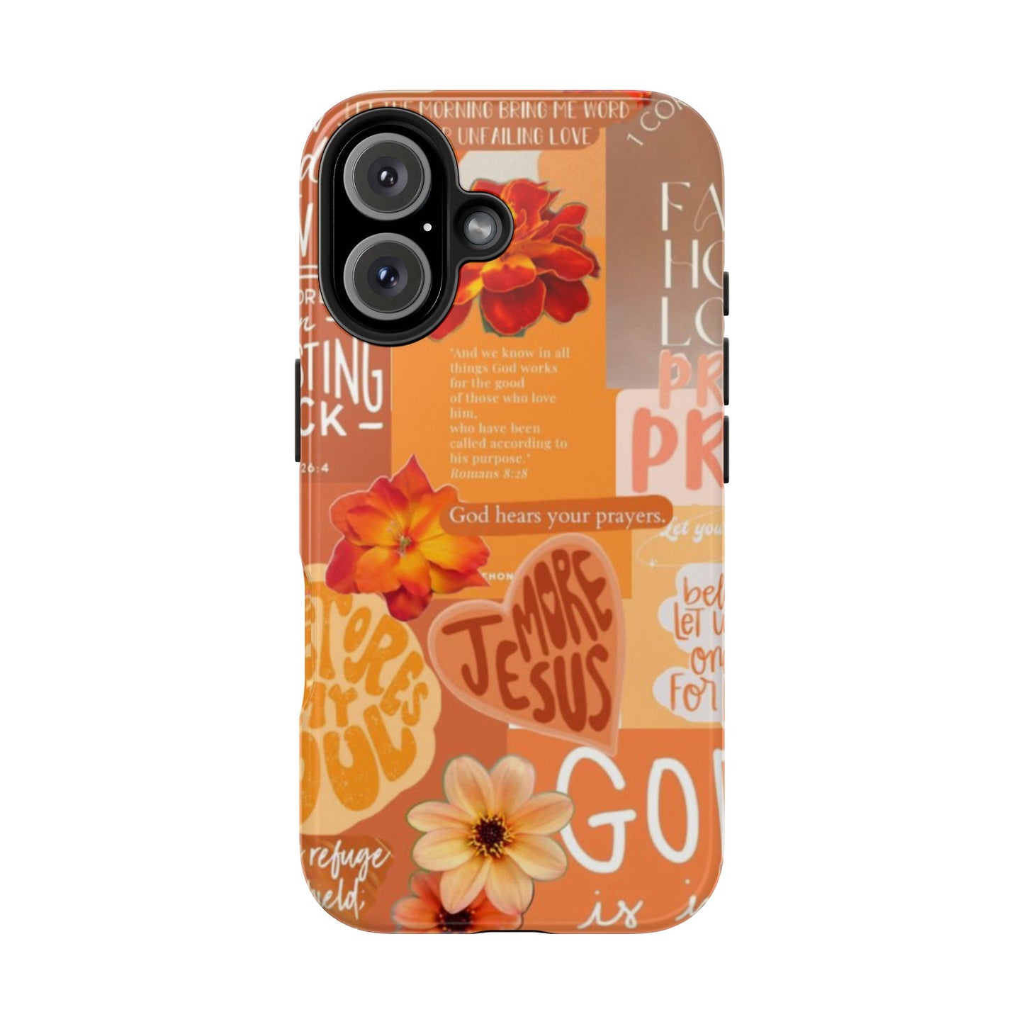 God is in control phone case, bright, bold and prayer filled