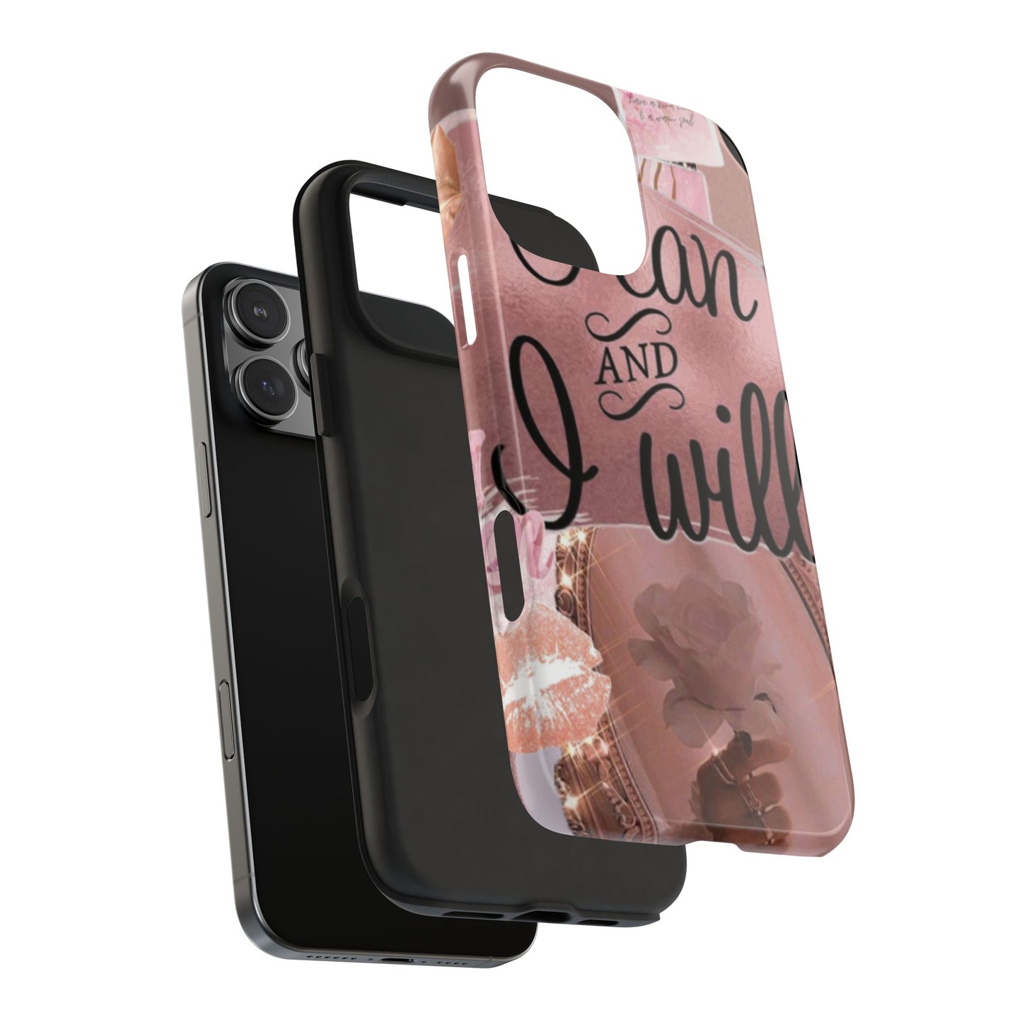 I can and I will  phone case faith, focus, and fierceness