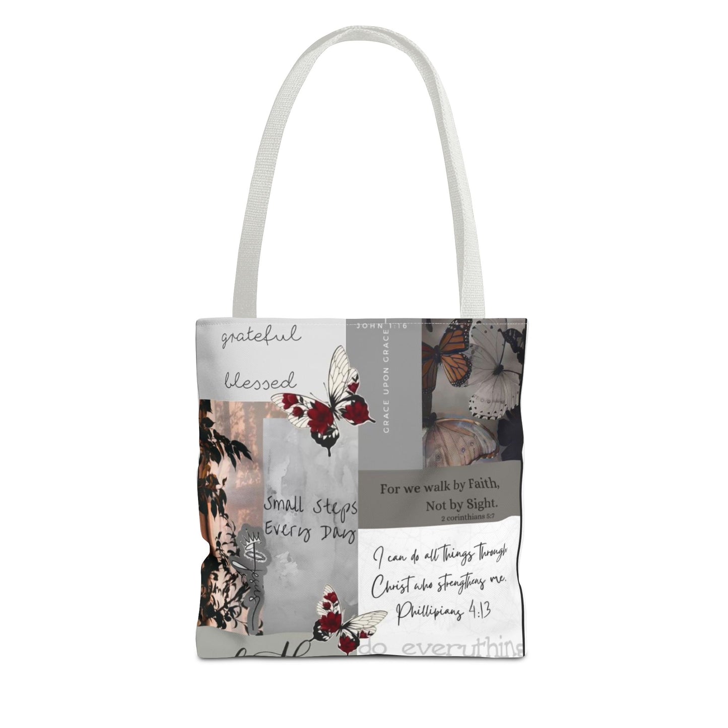 Walk by faith Tote Bag