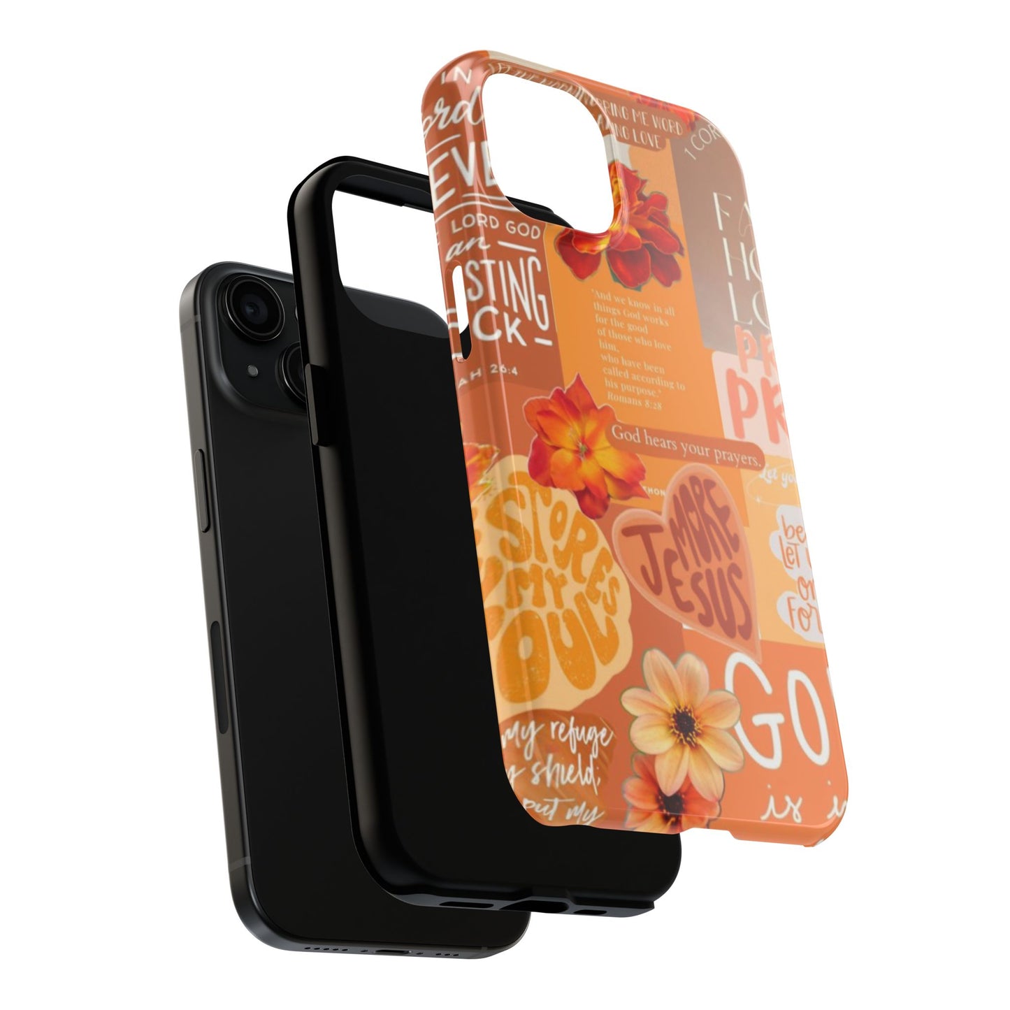 God is in control phone case, bright, bold and prayer filled