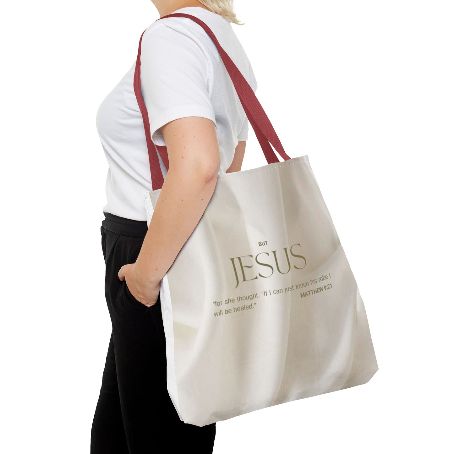 But Jesus healing scripture Tote Bag