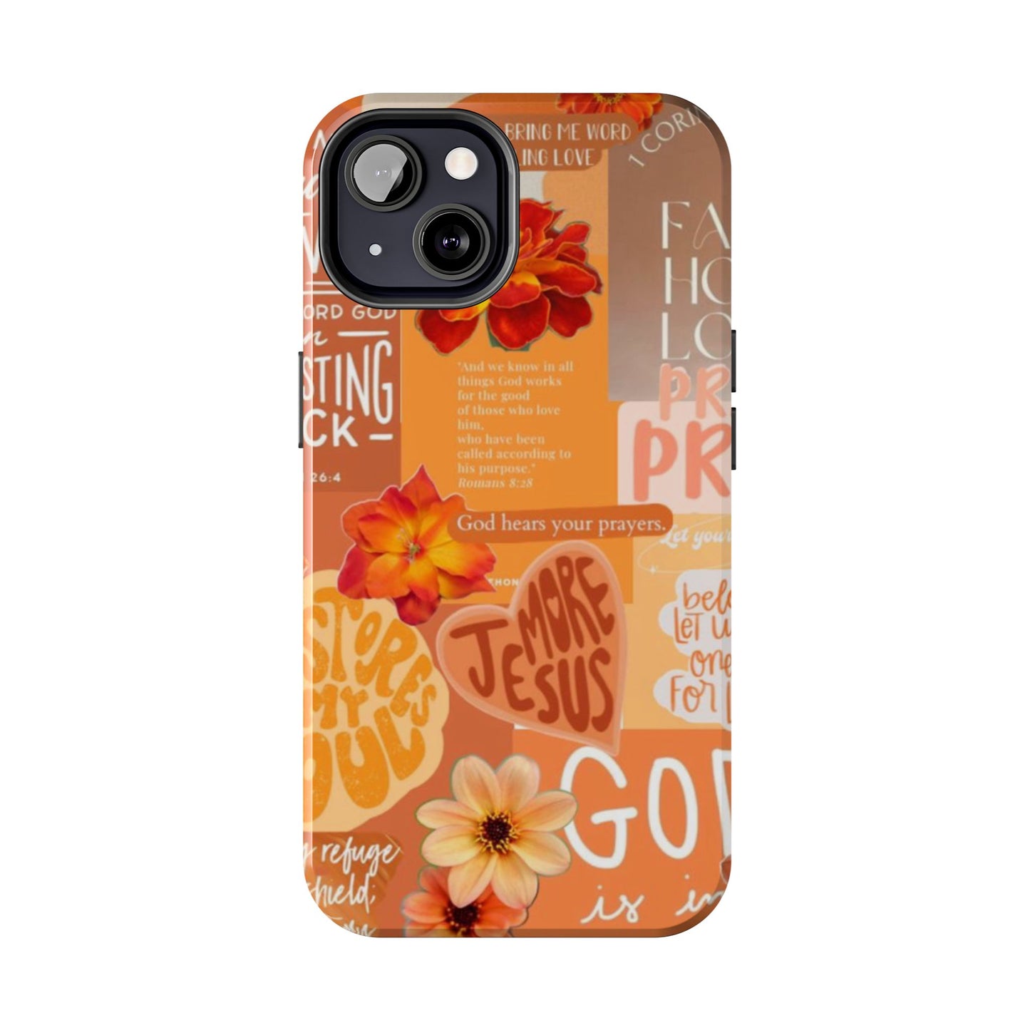 God is in control phone case, bright, bold and prayer filled