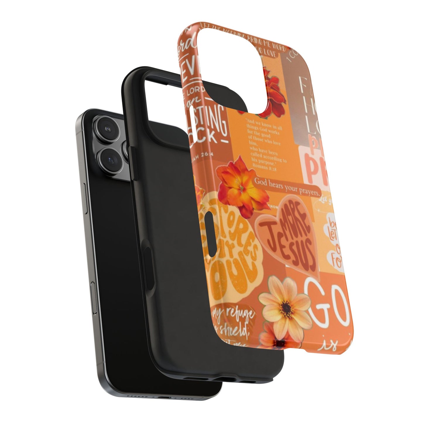 God is in control phone case, bright, bold and prayer filled