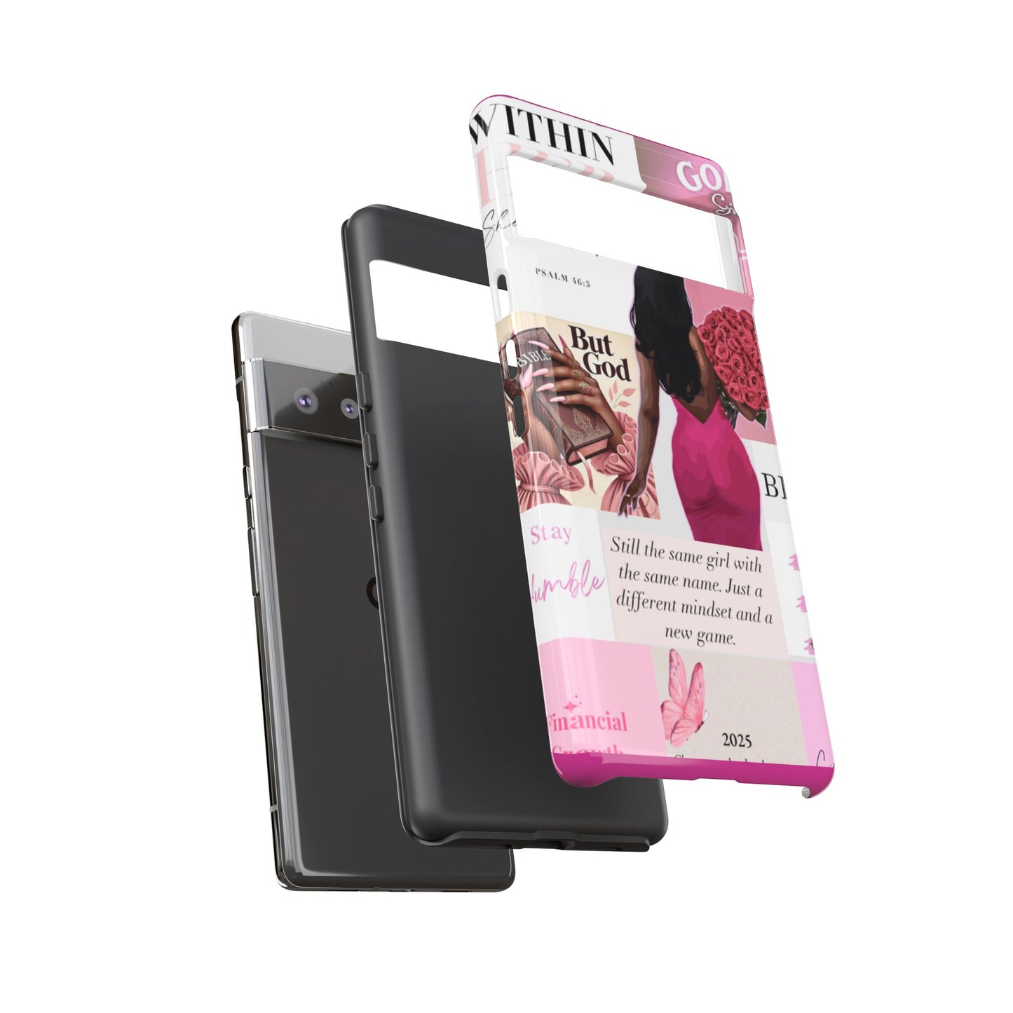 Same girl new game glow up with God phone case