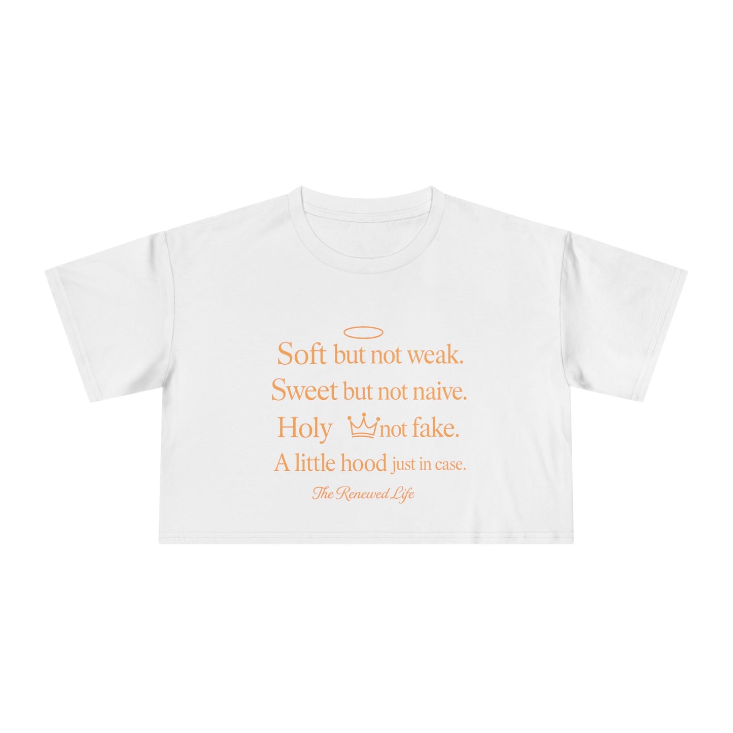 Soft but not weak Women's Crop Tee