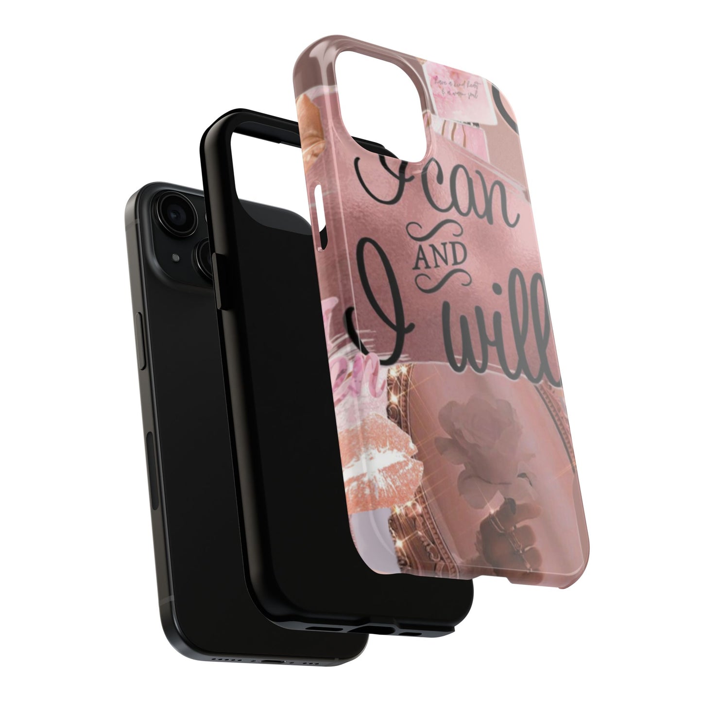 I can and I will  phone case faith, focus, and fierceness