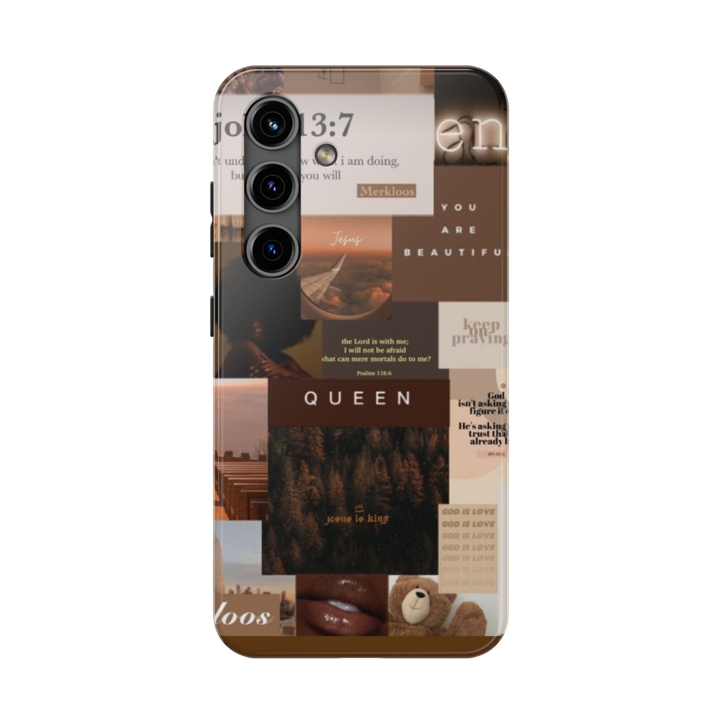 Jesus is King phone case identity, trust and power and every hold