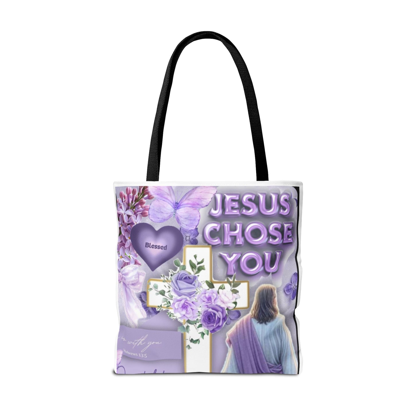 Faith-Inspired Tote Bag - "Jesus Chose You"