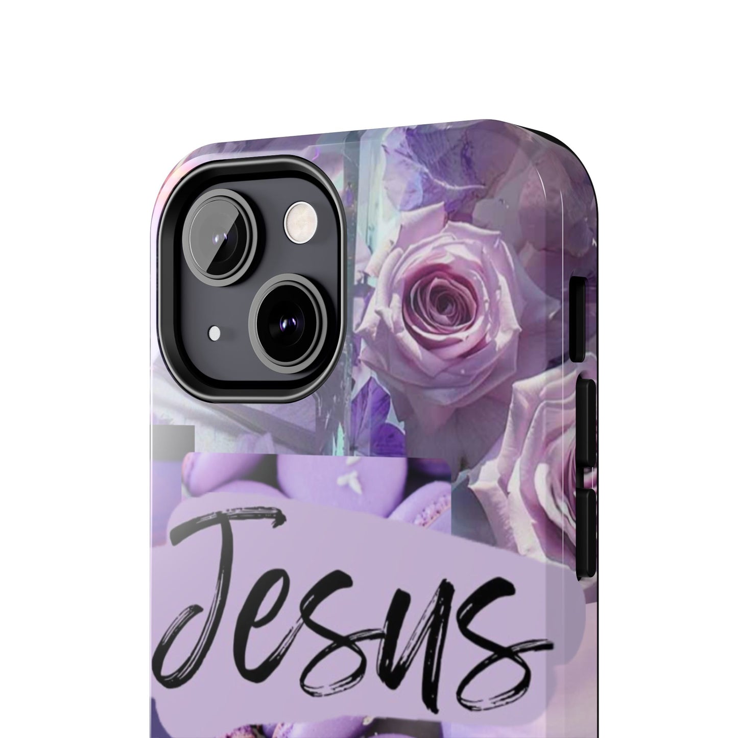 Jesus first phone case lavender floral faith design