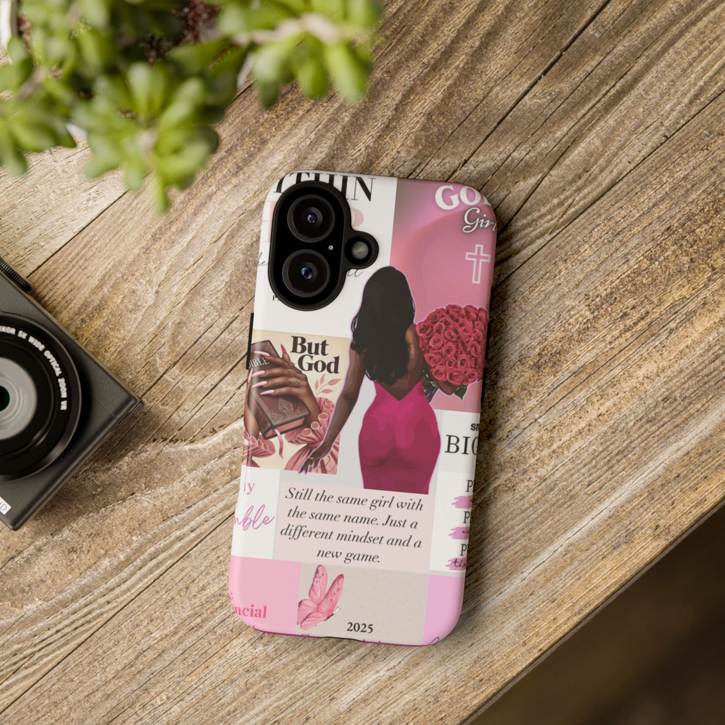 Same girl new game glow up with God phone case