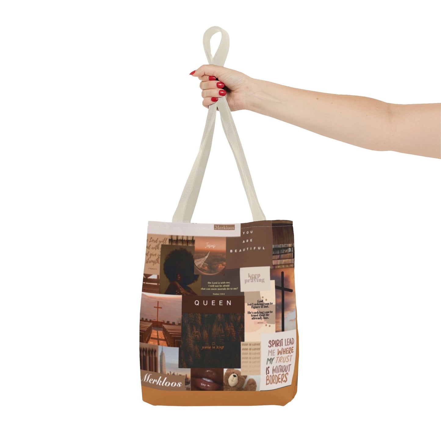 Jesus is king tote trust, beauty, identity