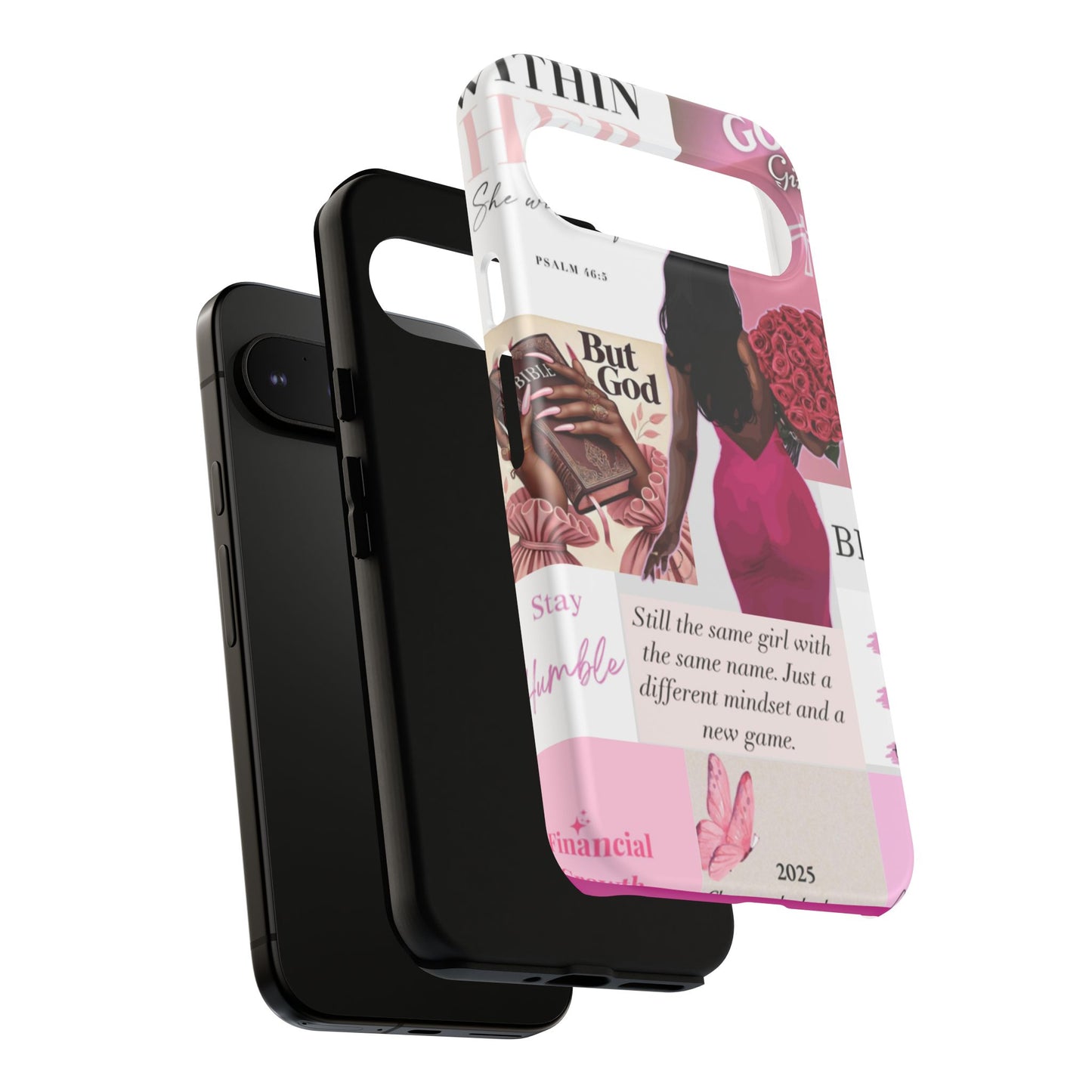 Same girl new game glow up with God phone case