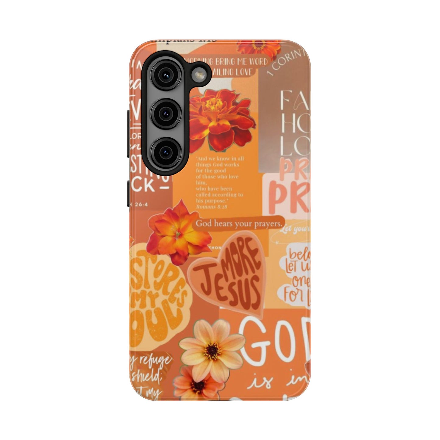 God is in control phone case, bright, bold and prayer filled
