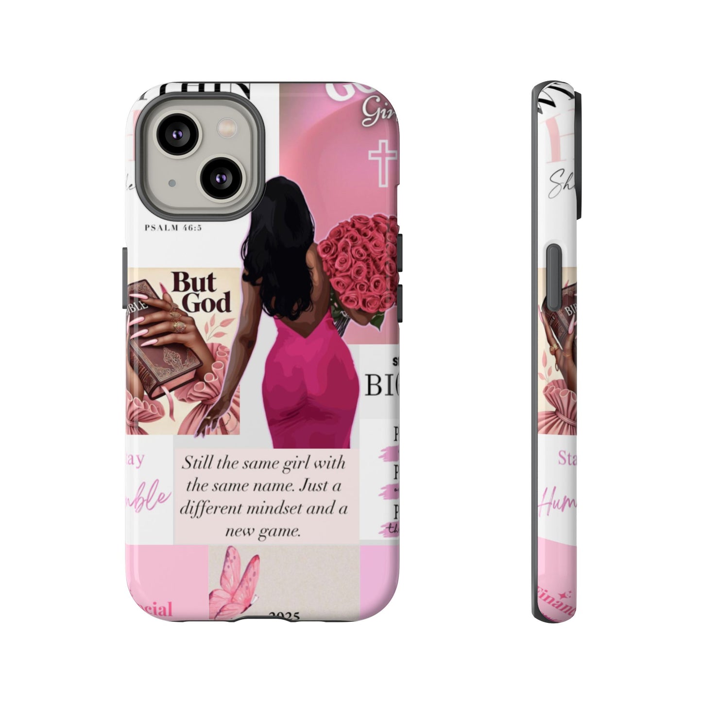 Same girl new game glow up with God phone case