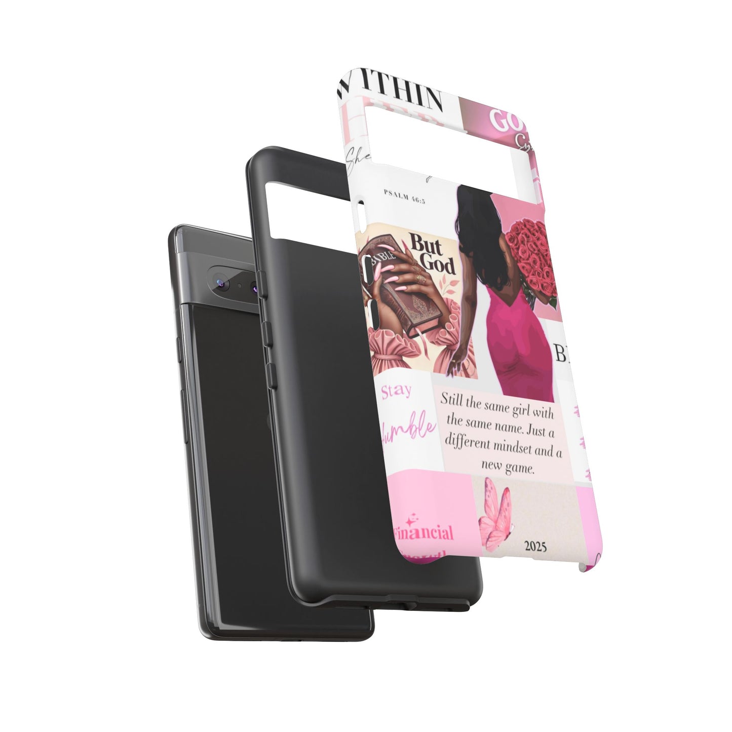 Same girl new game glow up with God phone case