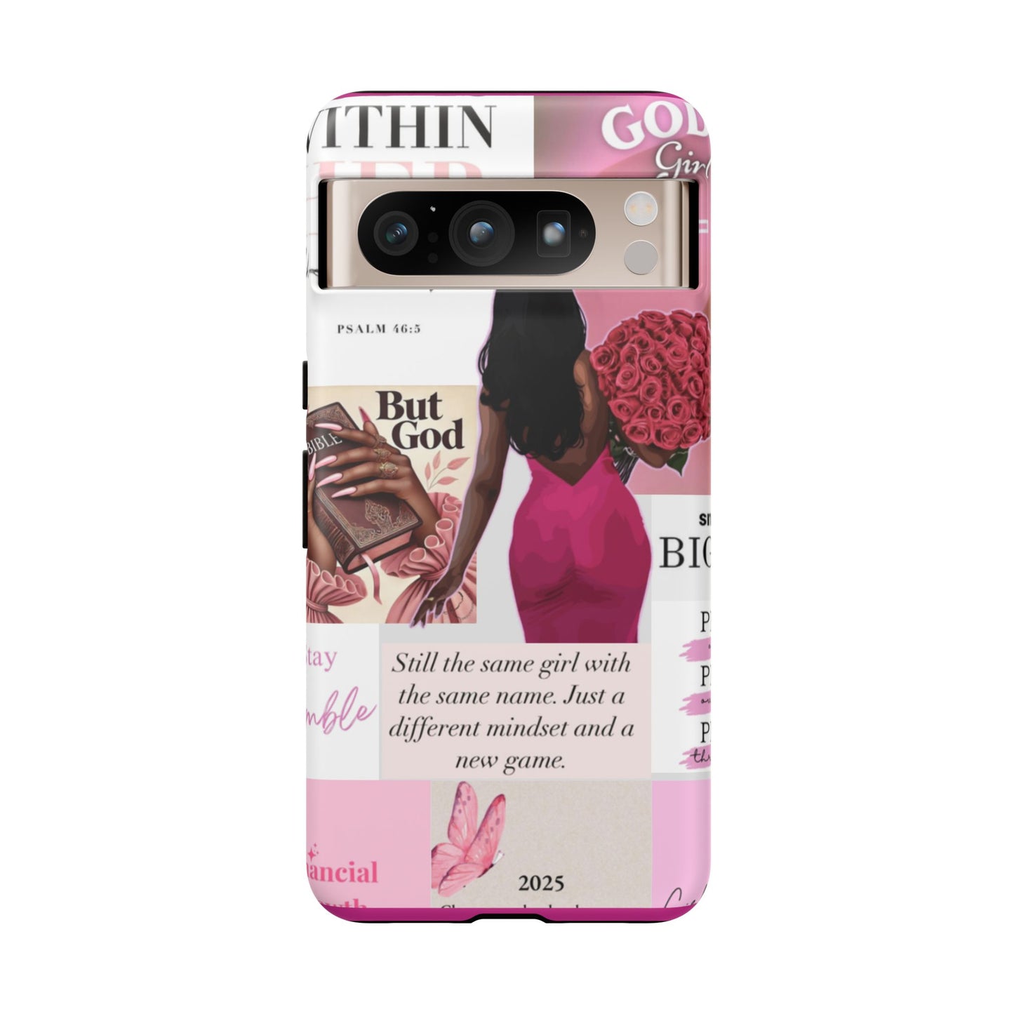 Same girl new game glow up with God phone case