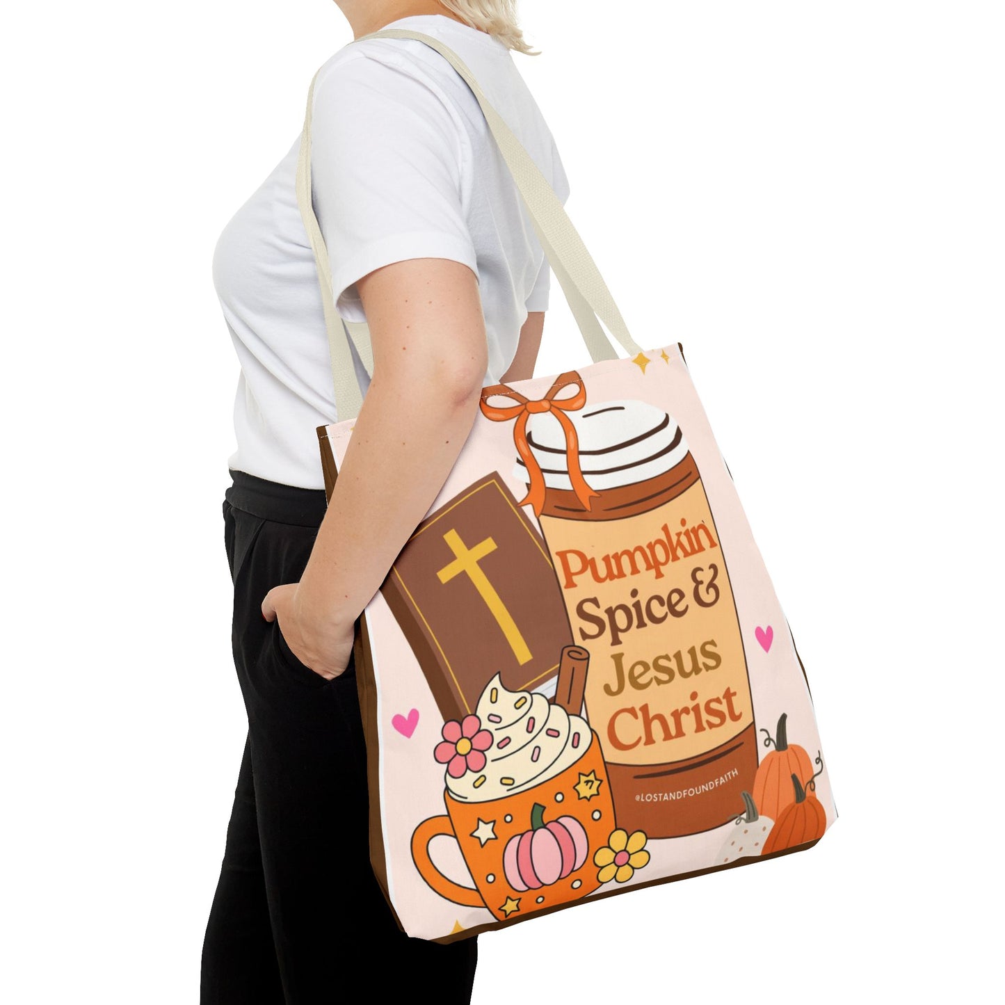 Pumpkin Spice & Jesus Tote Bag