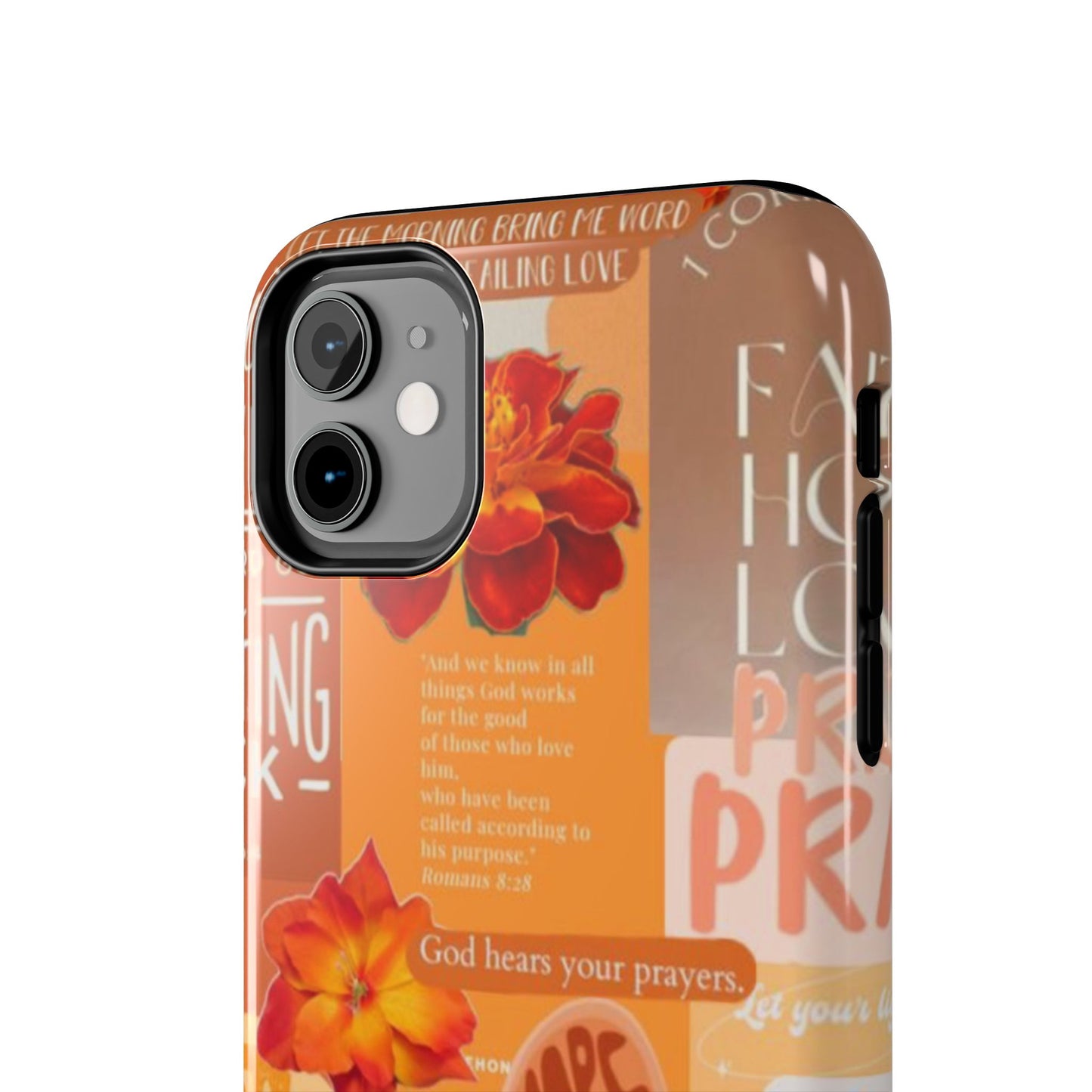 God is in control phone case, bright, bold and prayer filled