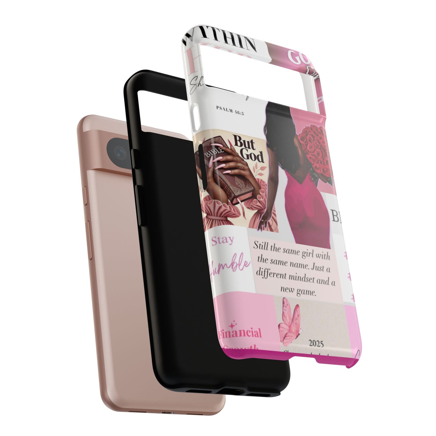 Same girl new game glow up with God phone case