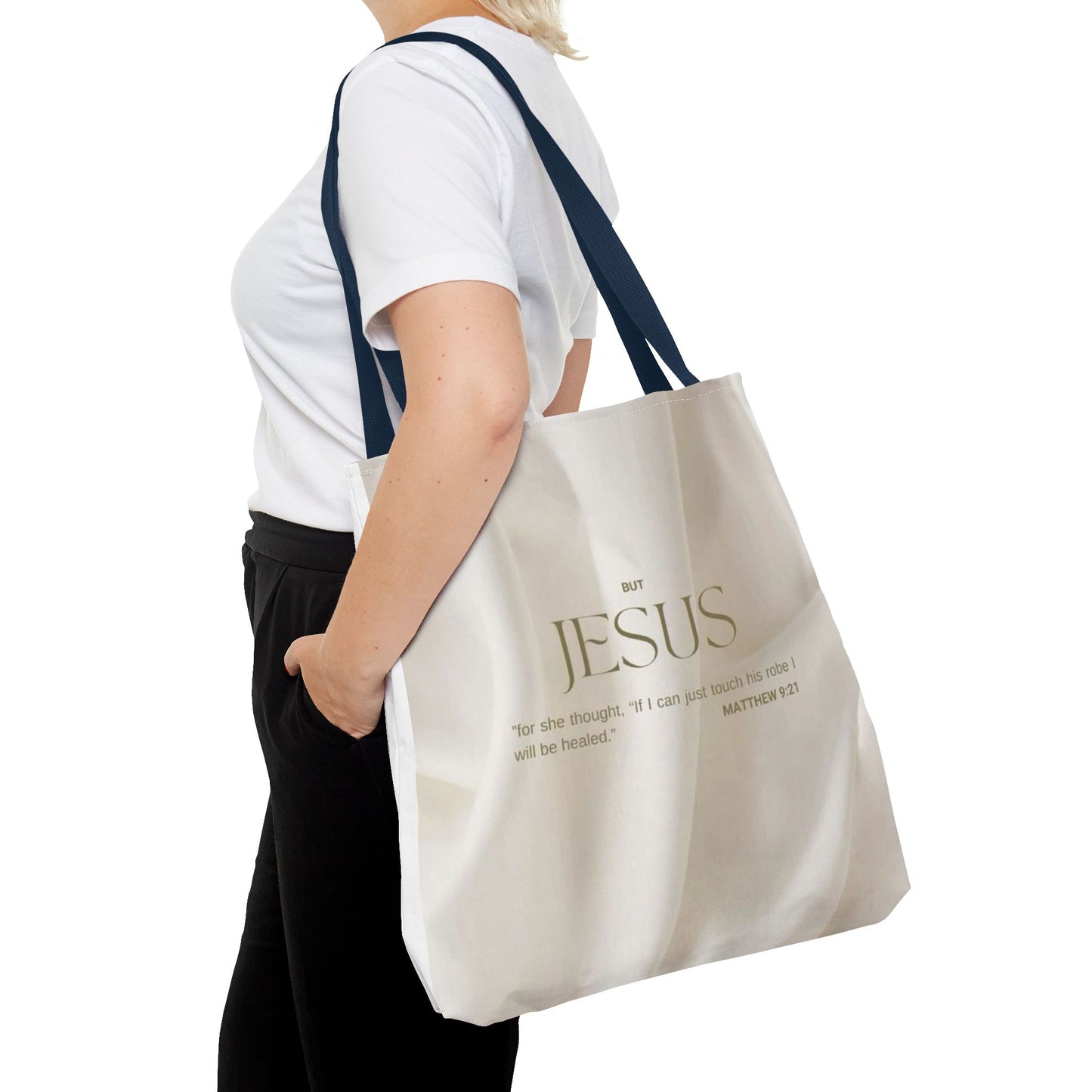But Jesus healing scripture Tote Bag