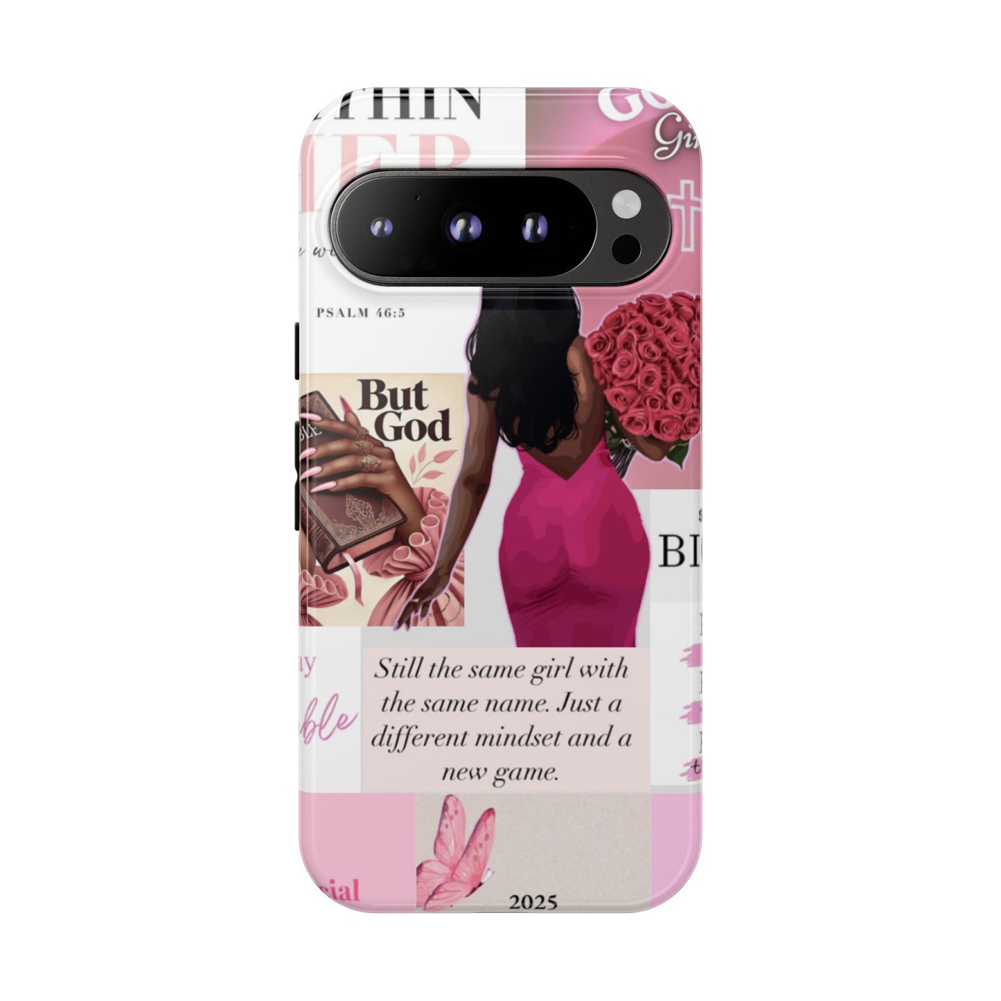 Same girl new game glow up with God phone case