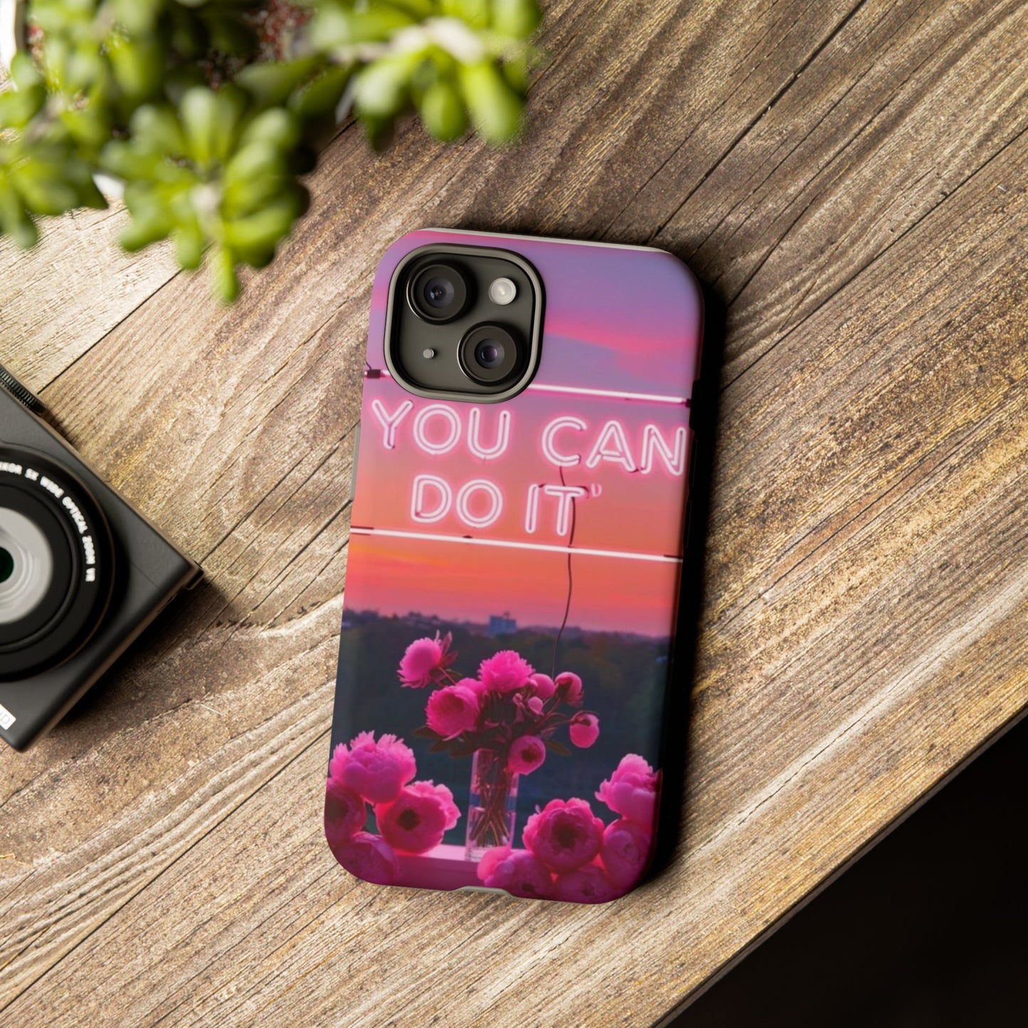 You can do it phone case bold words, soft strength