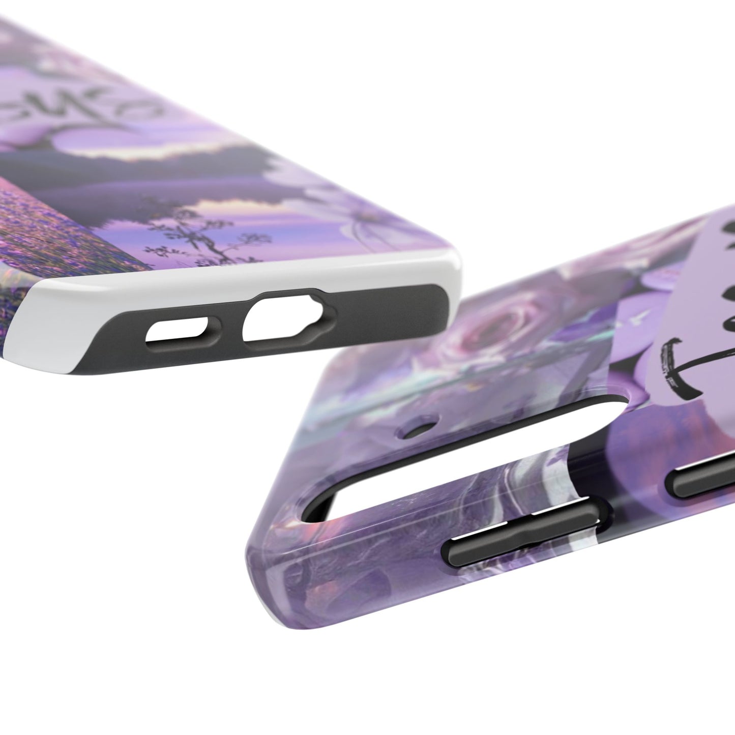 Jesus first phone case lavender floral faith design