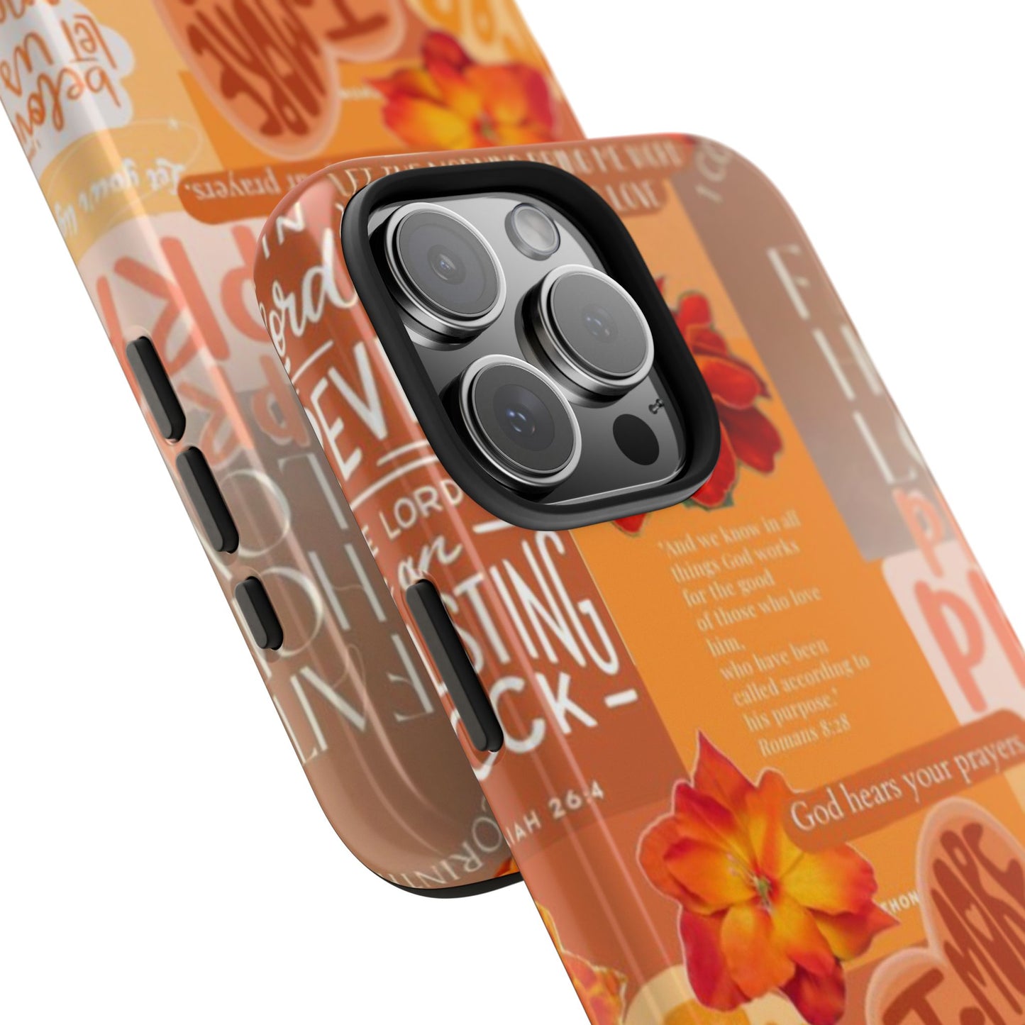 God is in control phone case, bright, bold and prayer filled