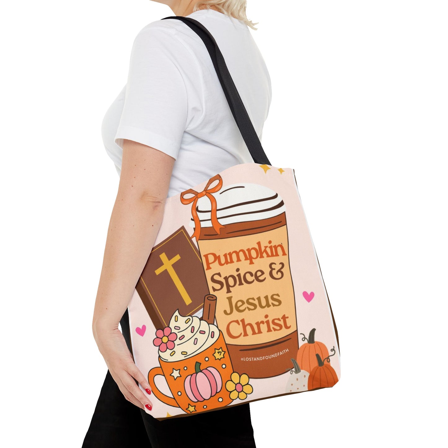 Pumpkin Spice & Jesus Tote Bag