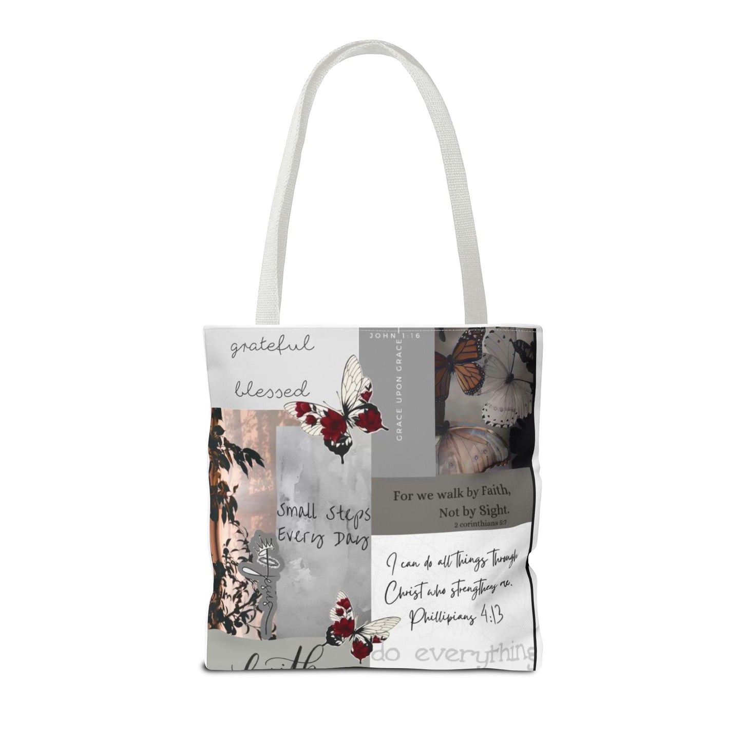 Walk by faith Tote Bag