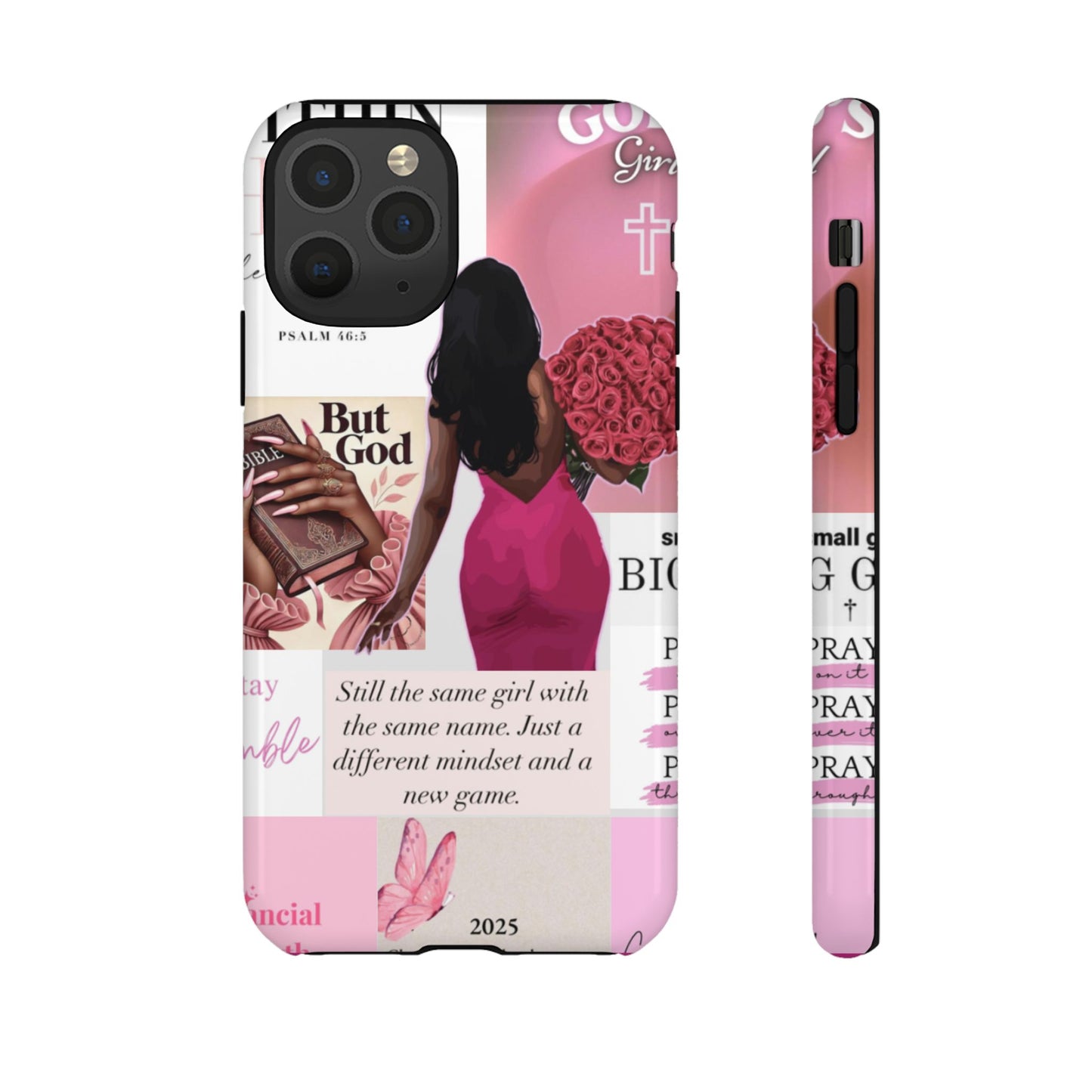 Same girl new game glow up with God phone case