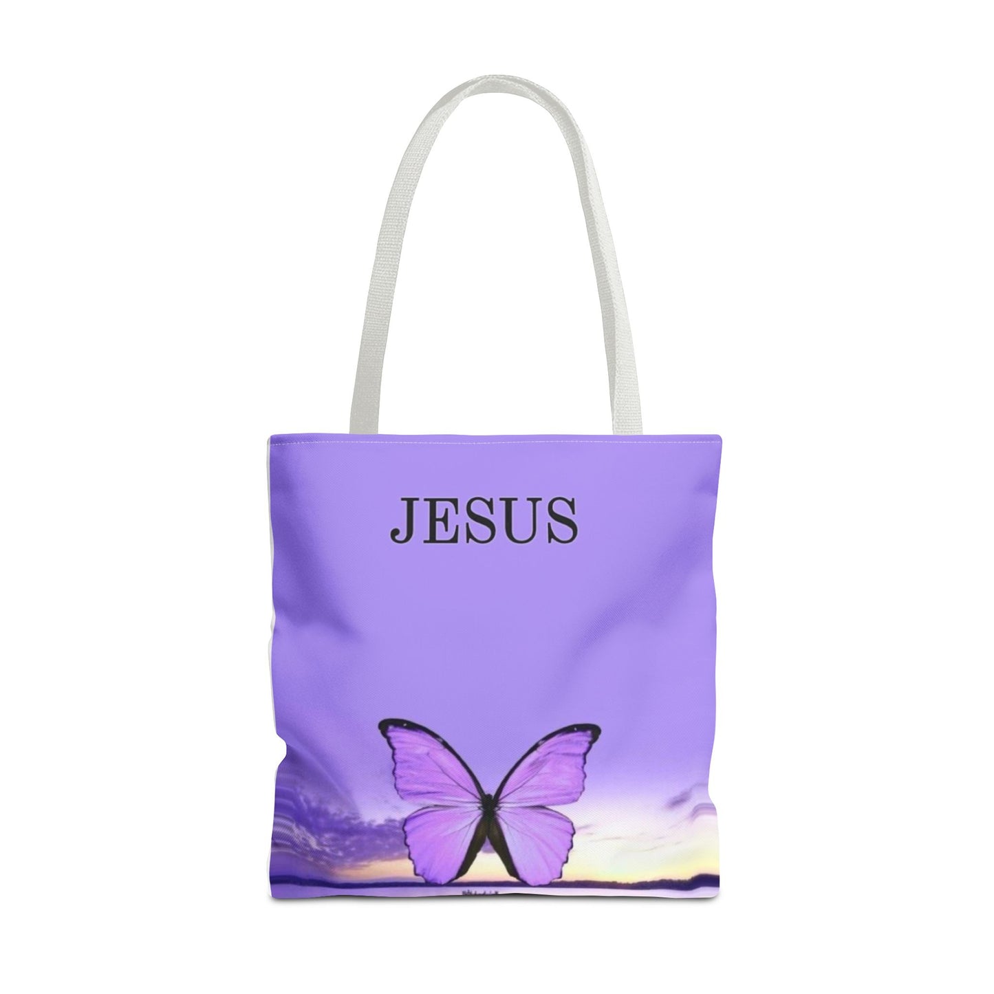 Inspirational Butterfly Tote Bag - Jesus Design