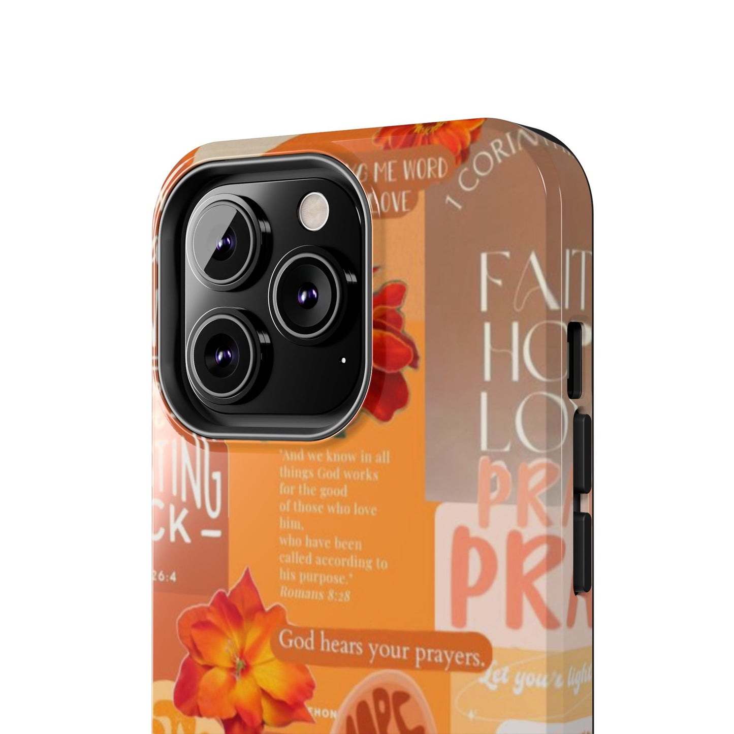 God is in control phone case, bright, bold and prayer filled