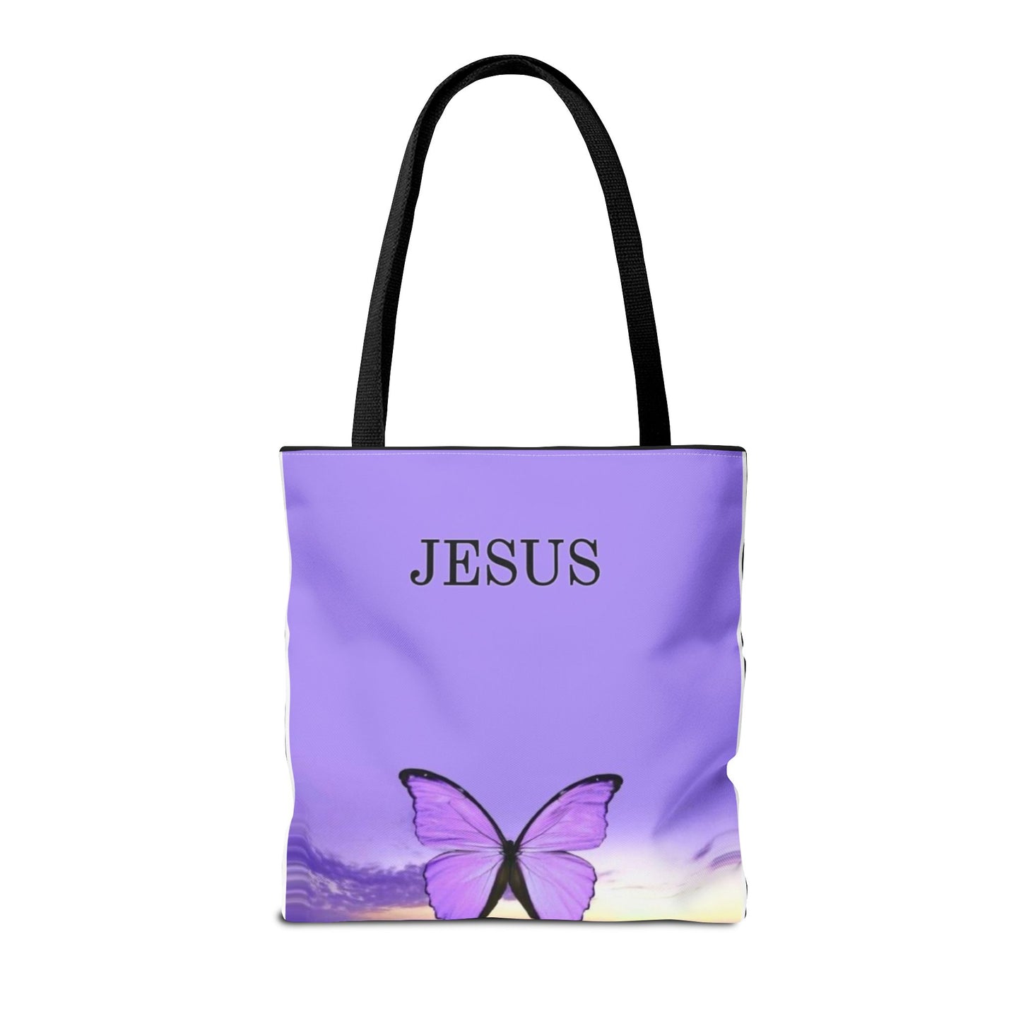 Inspirational Butterfly Tote Bag - Jesus Design