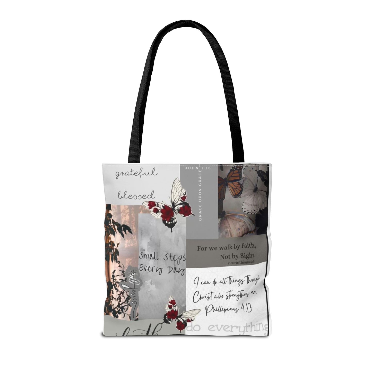 Walk by faith Tote Bag