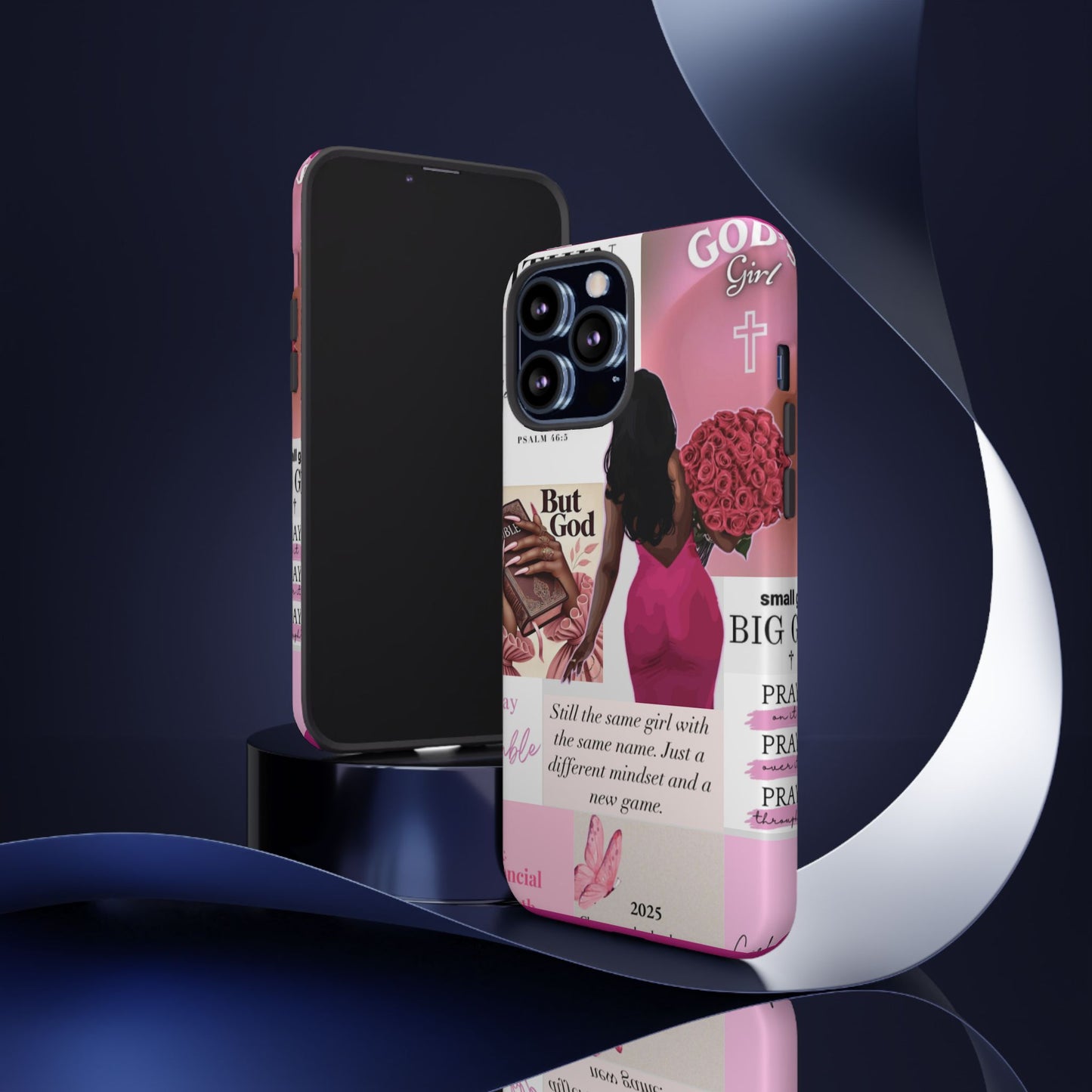 Same girl new game glow up with God phone case