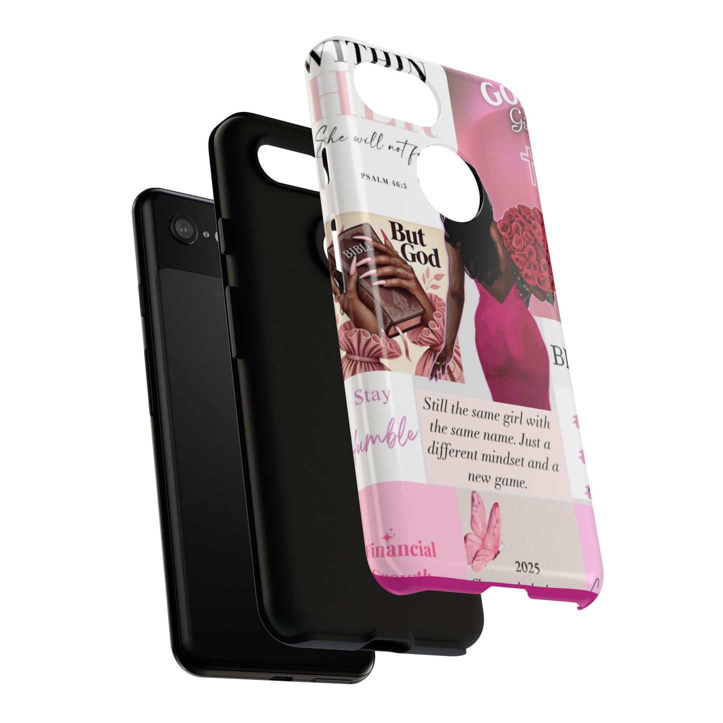 Same girl new game glow up with God phone case